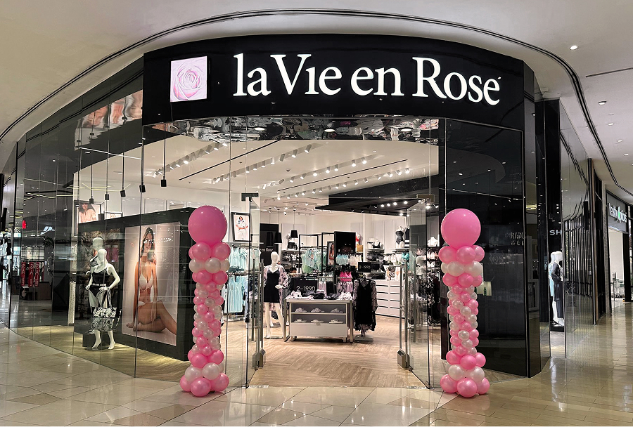 Fa&ccedil;ade d&rsquo;une boutique de lingerie et maillots de bain pour femmes La Vie en Rose aux Philippines