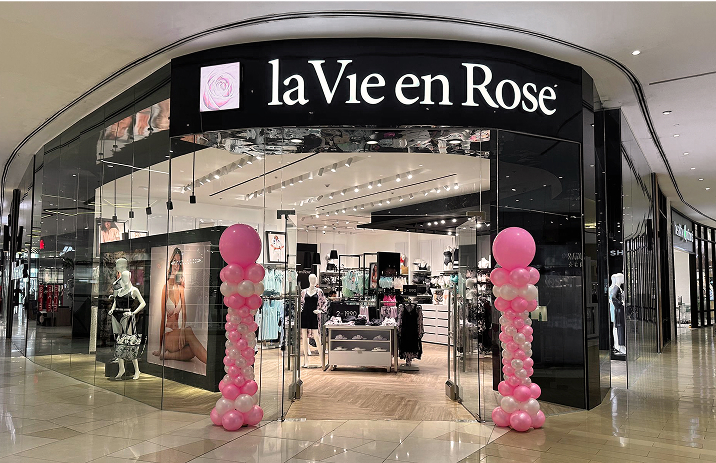 Façade d’une boutique de lingerie et maillots de bain pour femmes La Vie en Rose aux Philippines