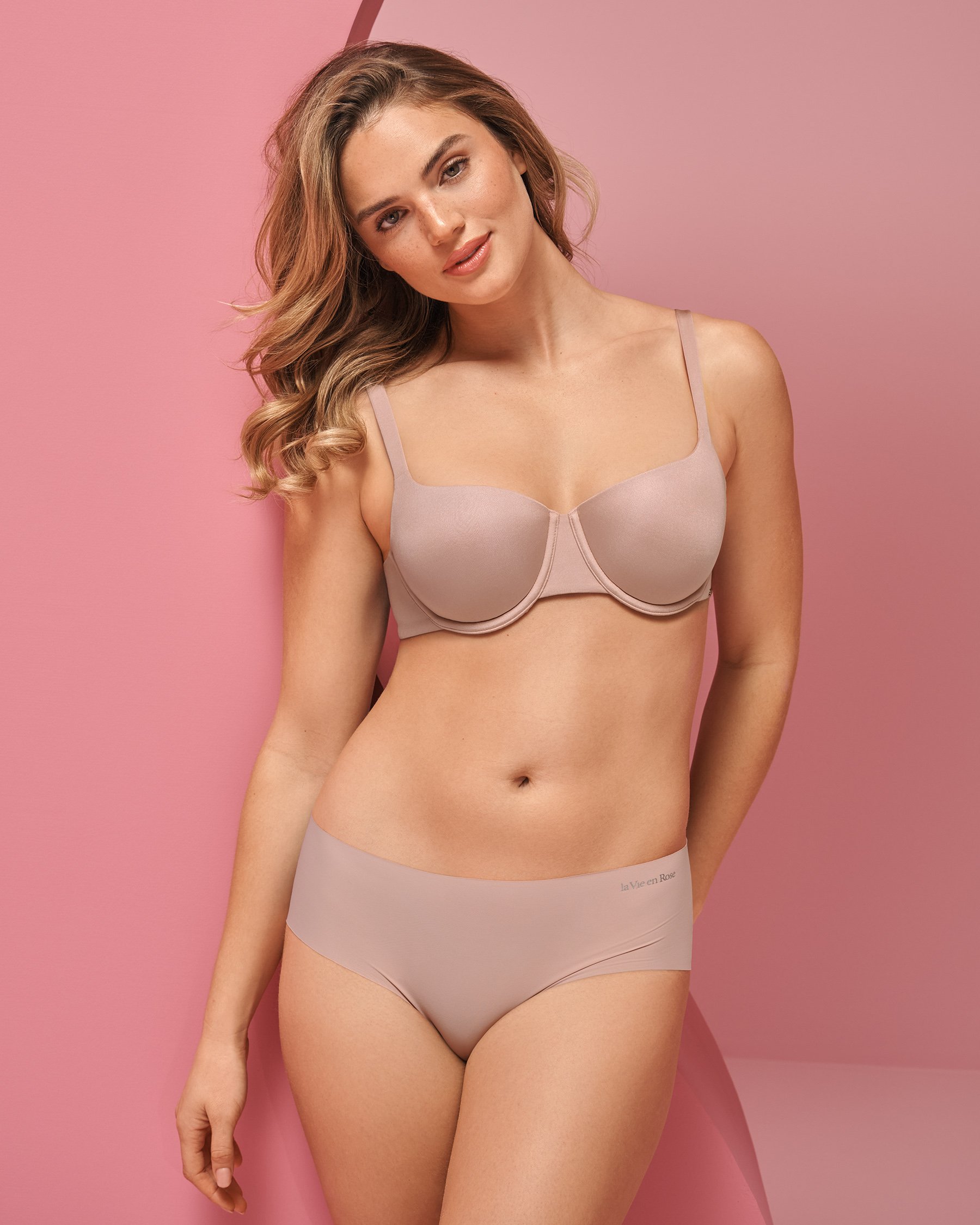 LA VIE EN ROSE Soutien-gorge doublure légère demi-buste flexible Ombre grise 10200079 - View1