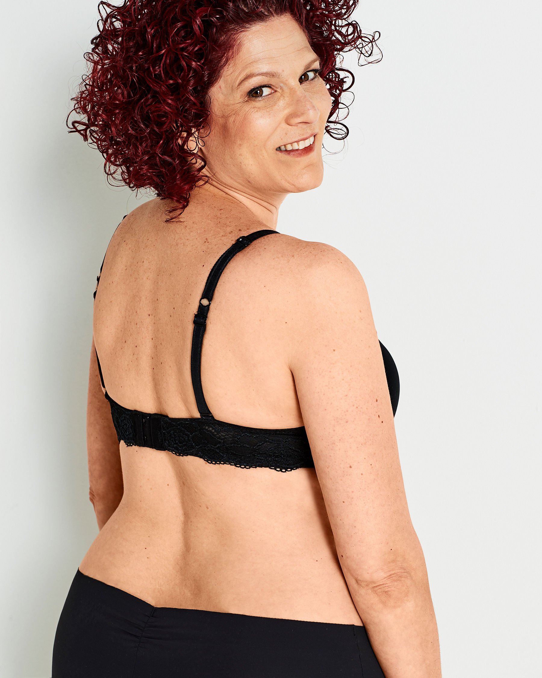 LA VIE EN ROSE Lightly Lined Wireless Mastectomy Bra Black 389-110-4-00 - View7