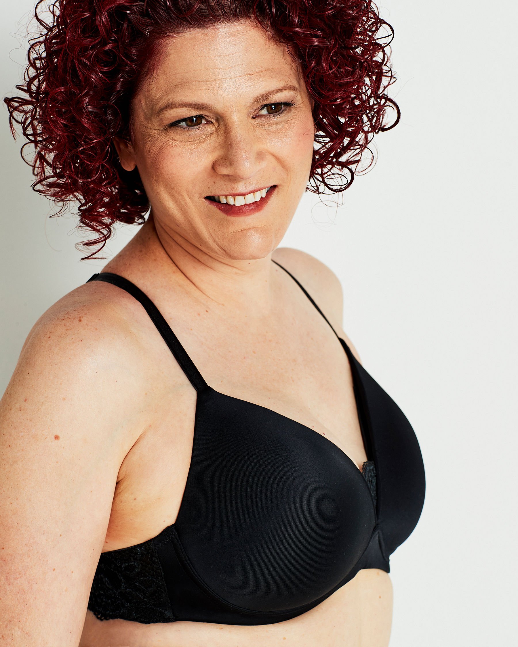 LA VIE EN ROSE Lightly Lined Wireless Mastectomy Bra Black 389-110-4-00 - View6