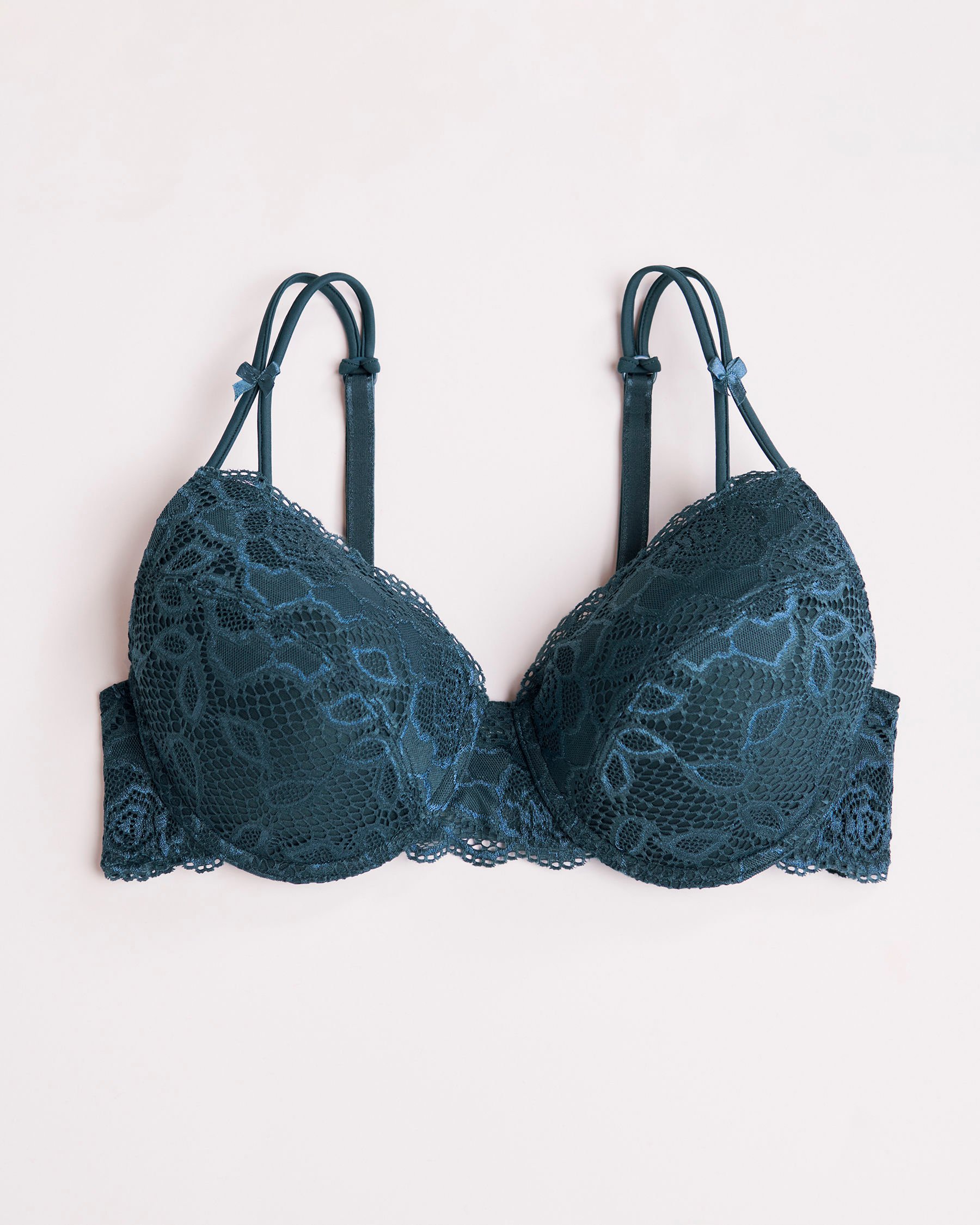 LA VIE EN ROSE Lightly Lined Mastectomy Bra Teal 314-110-0-08 - View2