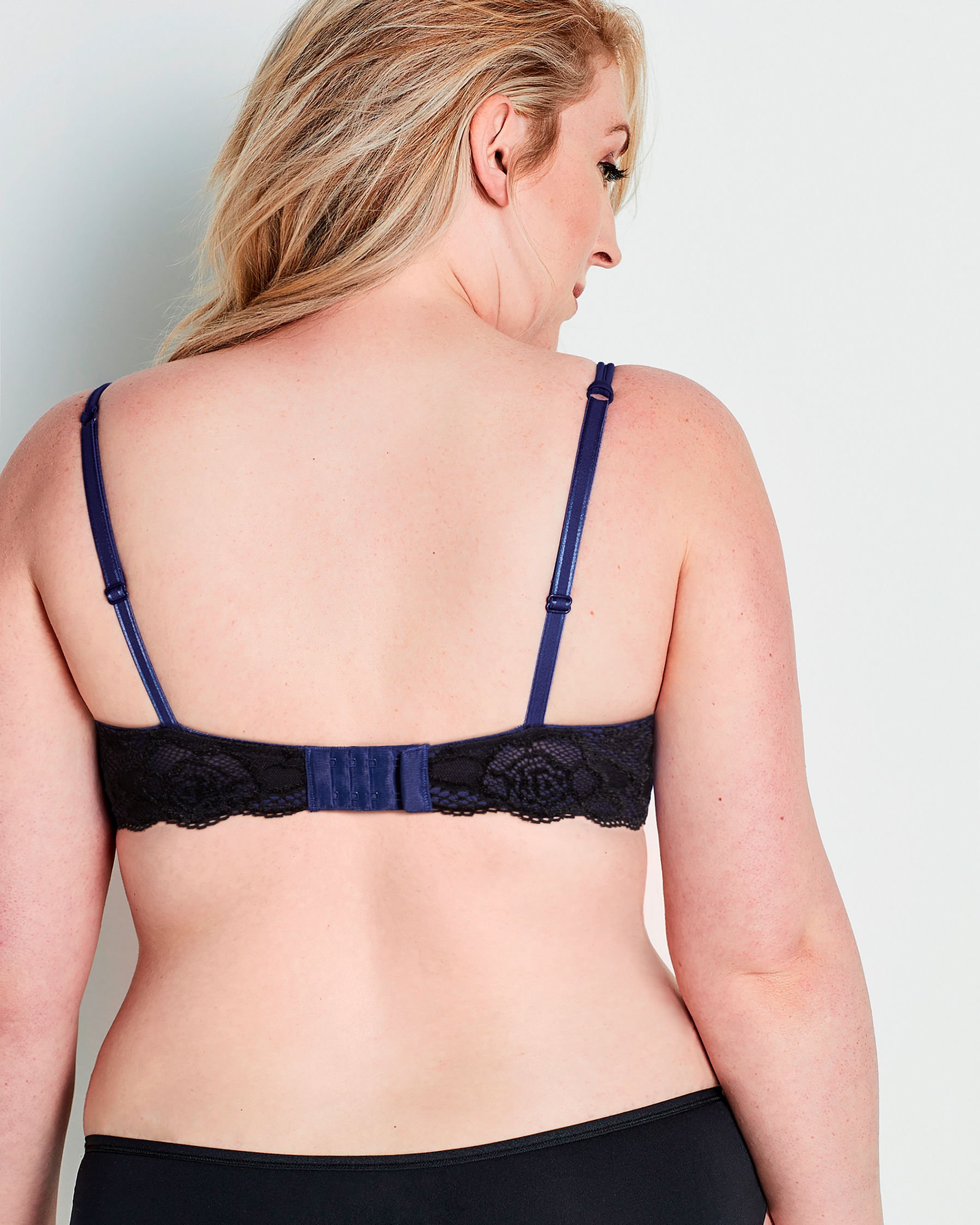 LA VIE EN ROSE Lightly Lined Mastectomy Bra Black 389-110-0-98 - View2