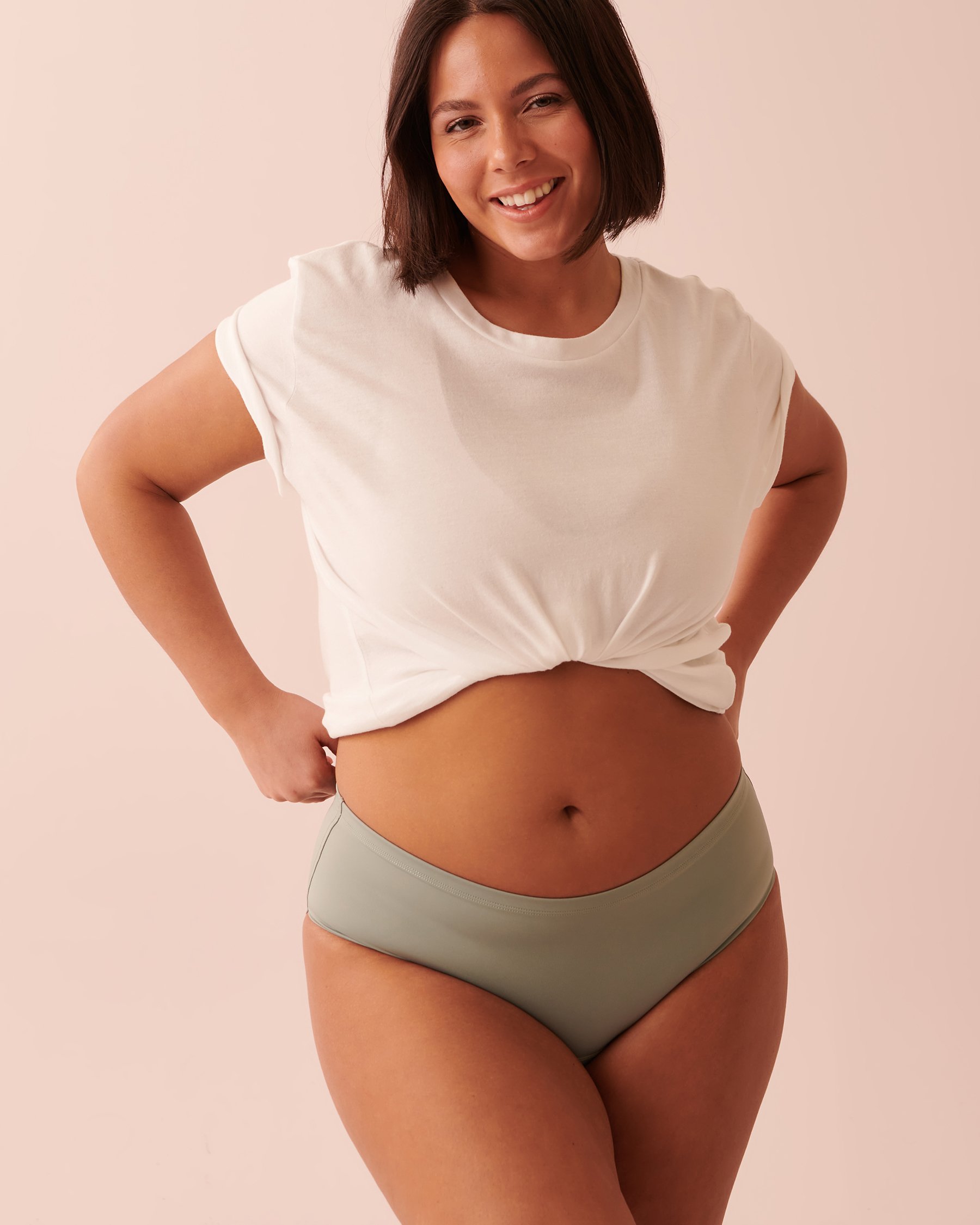 Culotte menstruelle coupe aux hanches absorption super Sauge 20300245 - View5