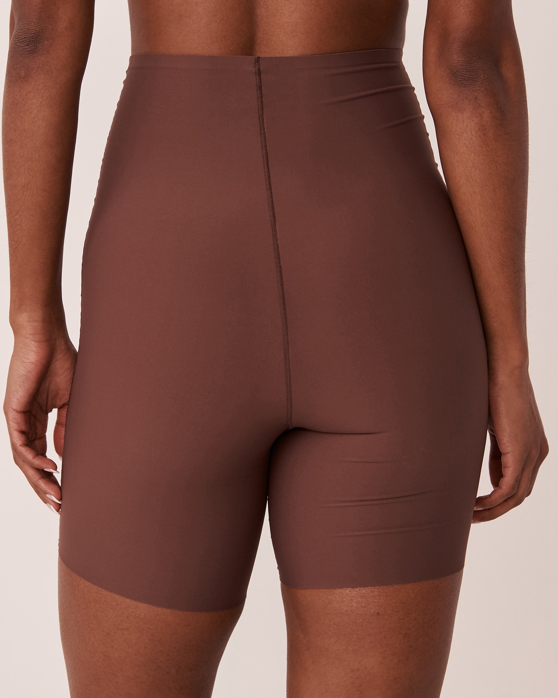 LA VIE EN ROSE Microfiber High Waist Shaping Shorts Smooth coffee 30200005 - View2