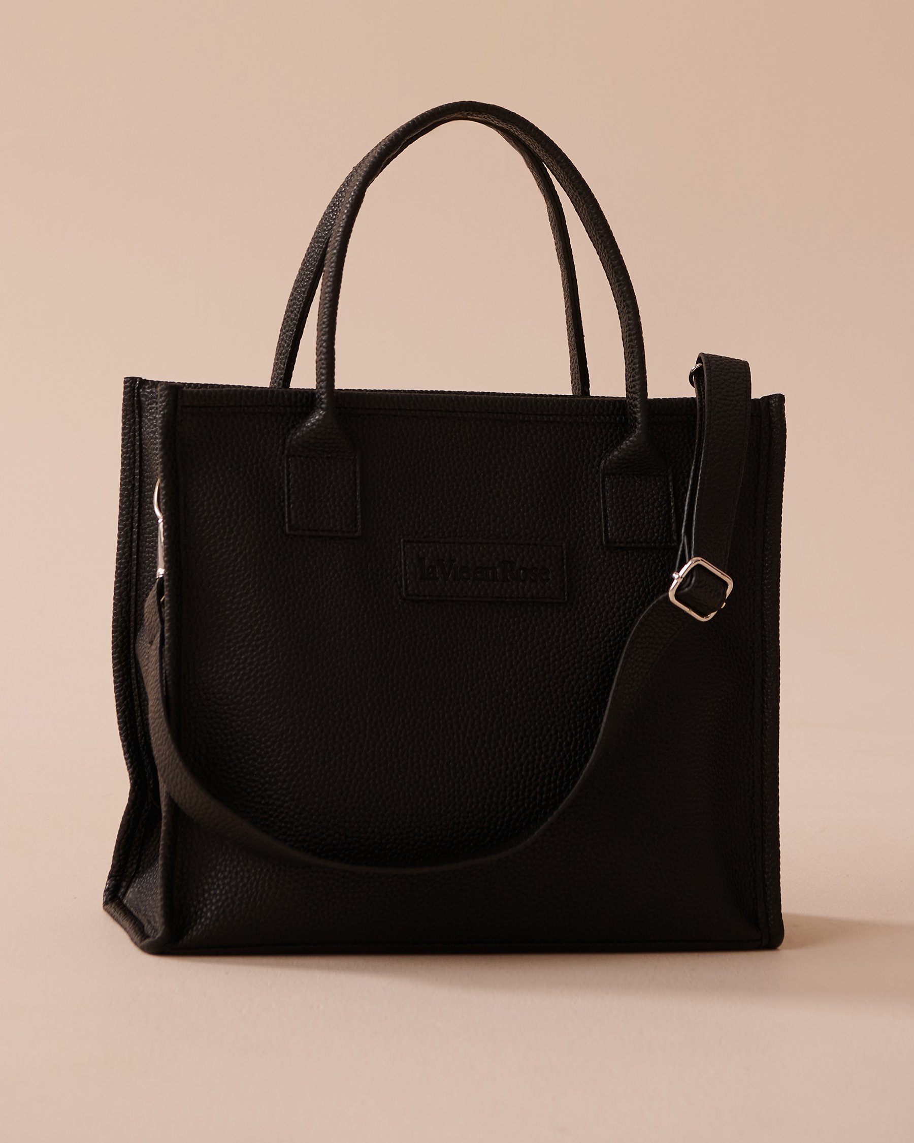 LA VIE EN ROSE Tote Bag Black 40700334 - View3