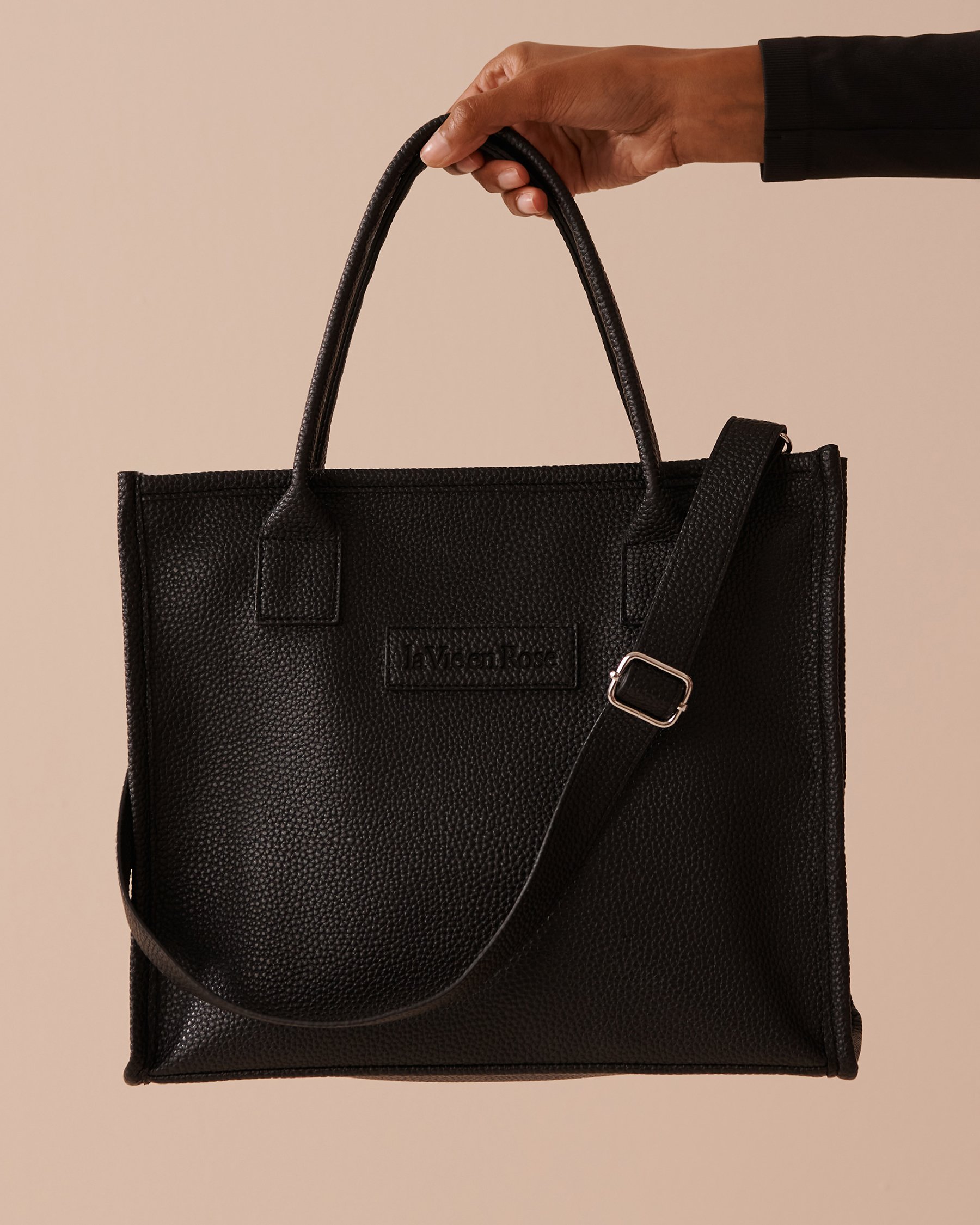 LA VIE EN ROSE Tote Bag Black 40700334 - View1