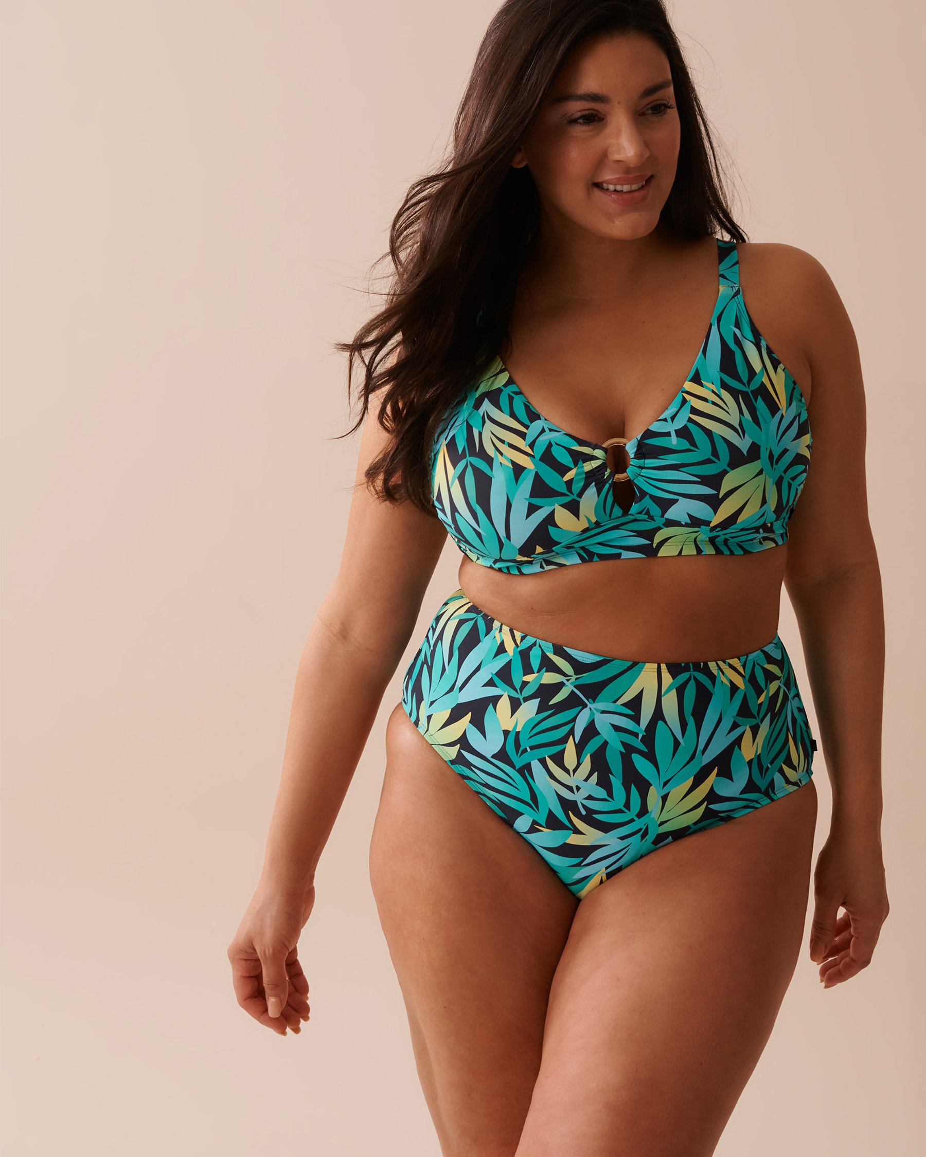 LA VIE EN ROSE AQUA RAINFOREST DD Cup Triangle Bikini Top Rainforest 70200135 - View3