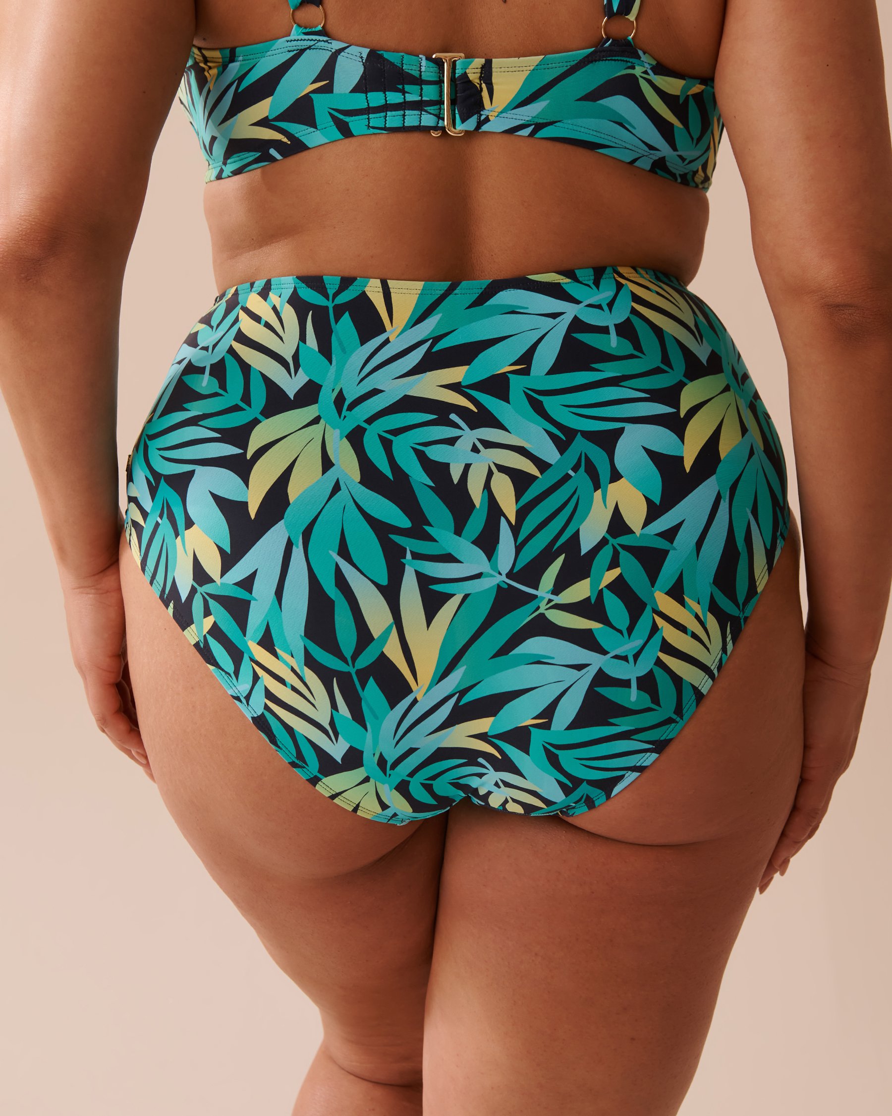 LA VIE EN ROSE AQUA RAINFOREST High Waist Bikini Bottom Rainforest 70300590 - View5