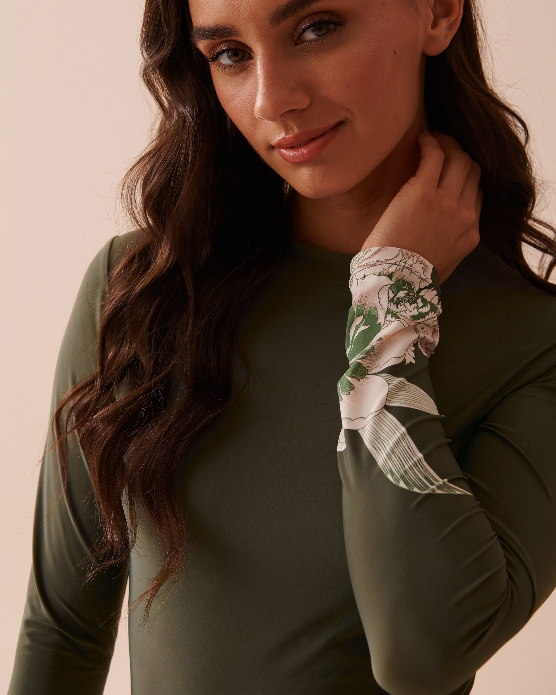 LA VIE EN ROSE AQUA PROVENÇAL BOUQUET Long Sleeve Rashguard Provençal Bouquet 80100023 - View4