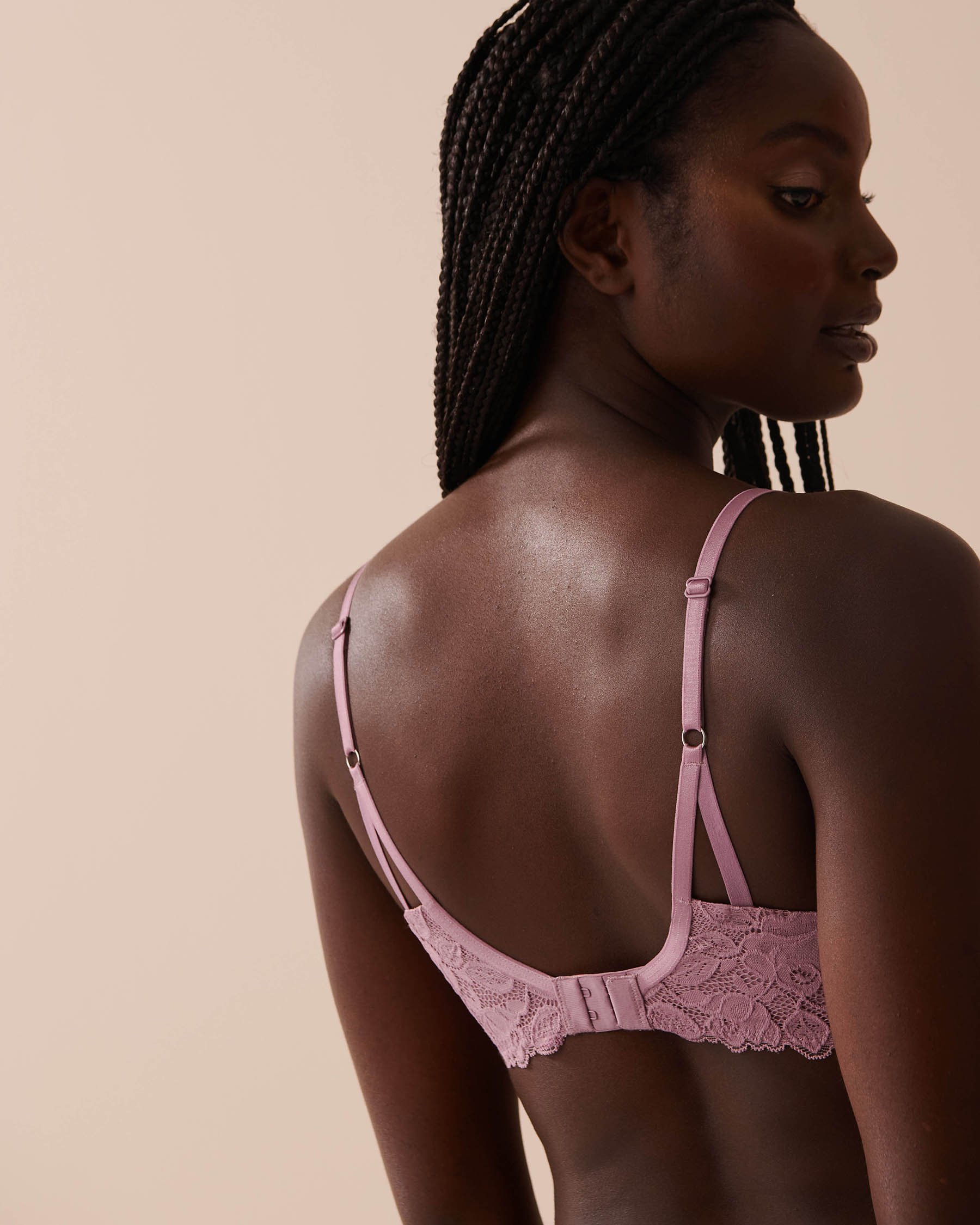 LA VIE EN ROSE Lightly Lined Flexible Demi Bra Dusty Orchid 10200420 - View2