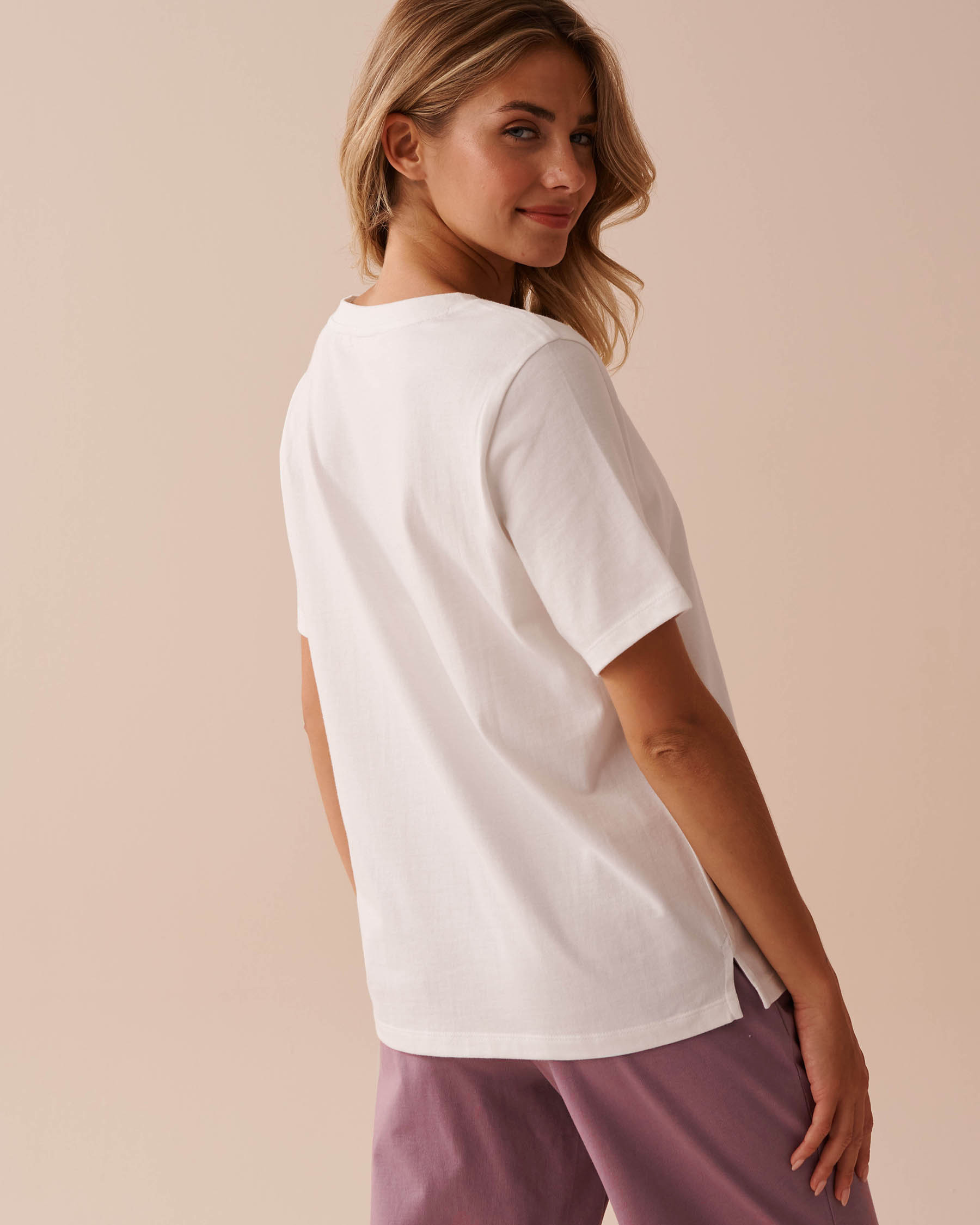 LA VIE EN ROSE T-shirt en coton à imprimé koala Blanc 40100614 - Voir2