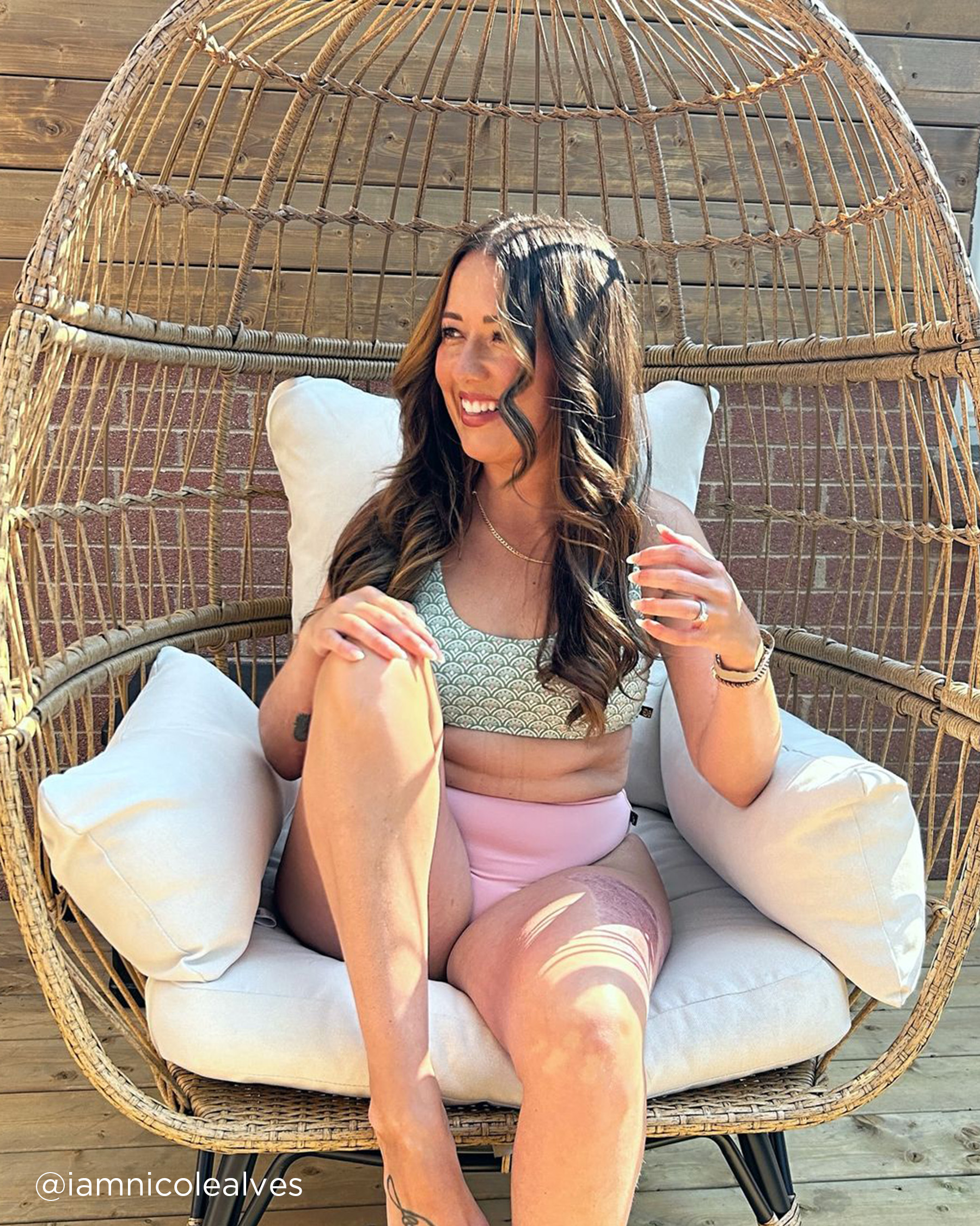 LA VIE EN ROSE AQUA STRAWBERRY MACARON High Waist Brazilian Bikini Bottom Strawberry Macaron 70300611 - View7