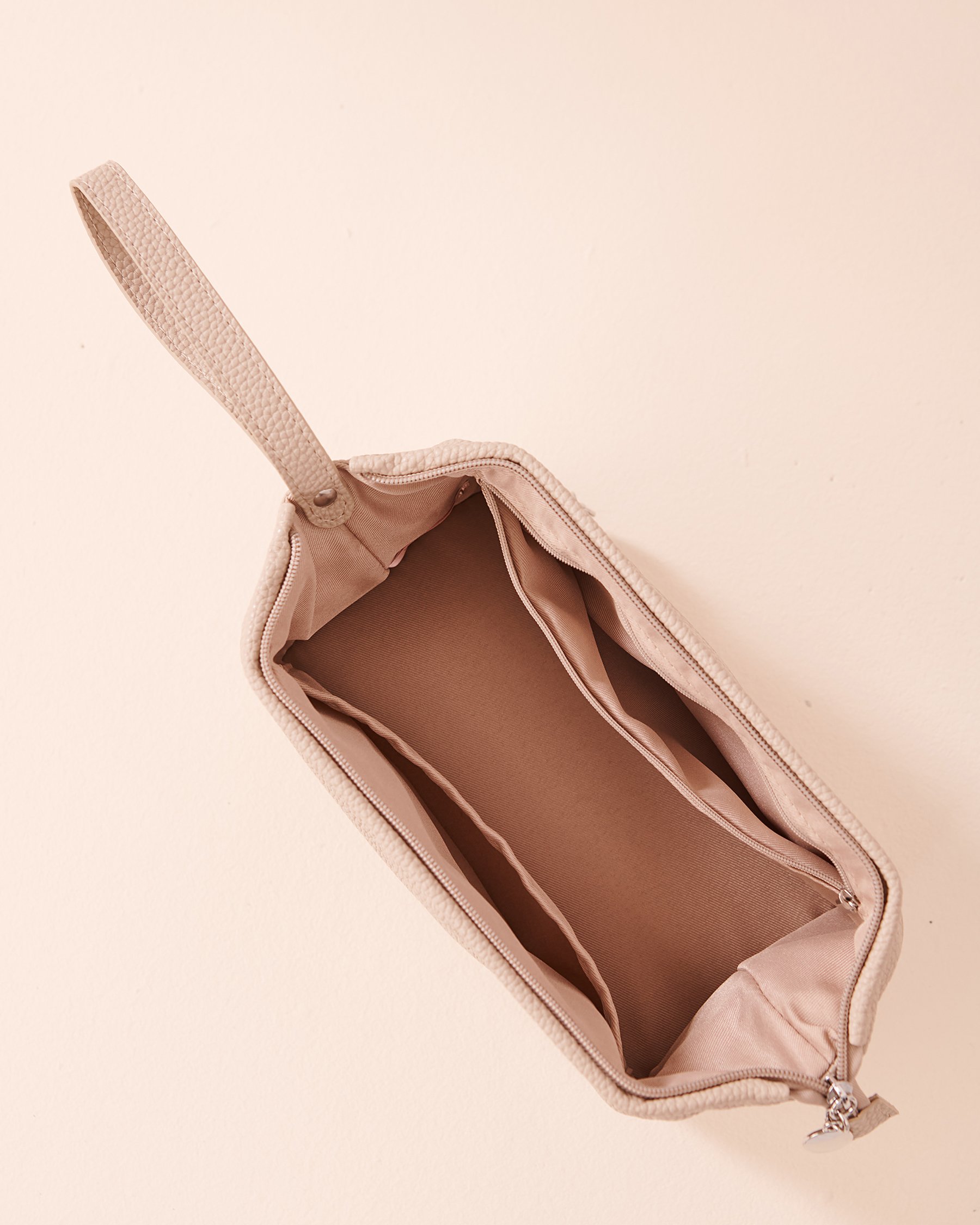 LA VIE EN ROSE Trousse à cosmétiques en faux cuir Taupe 40700352 - View2