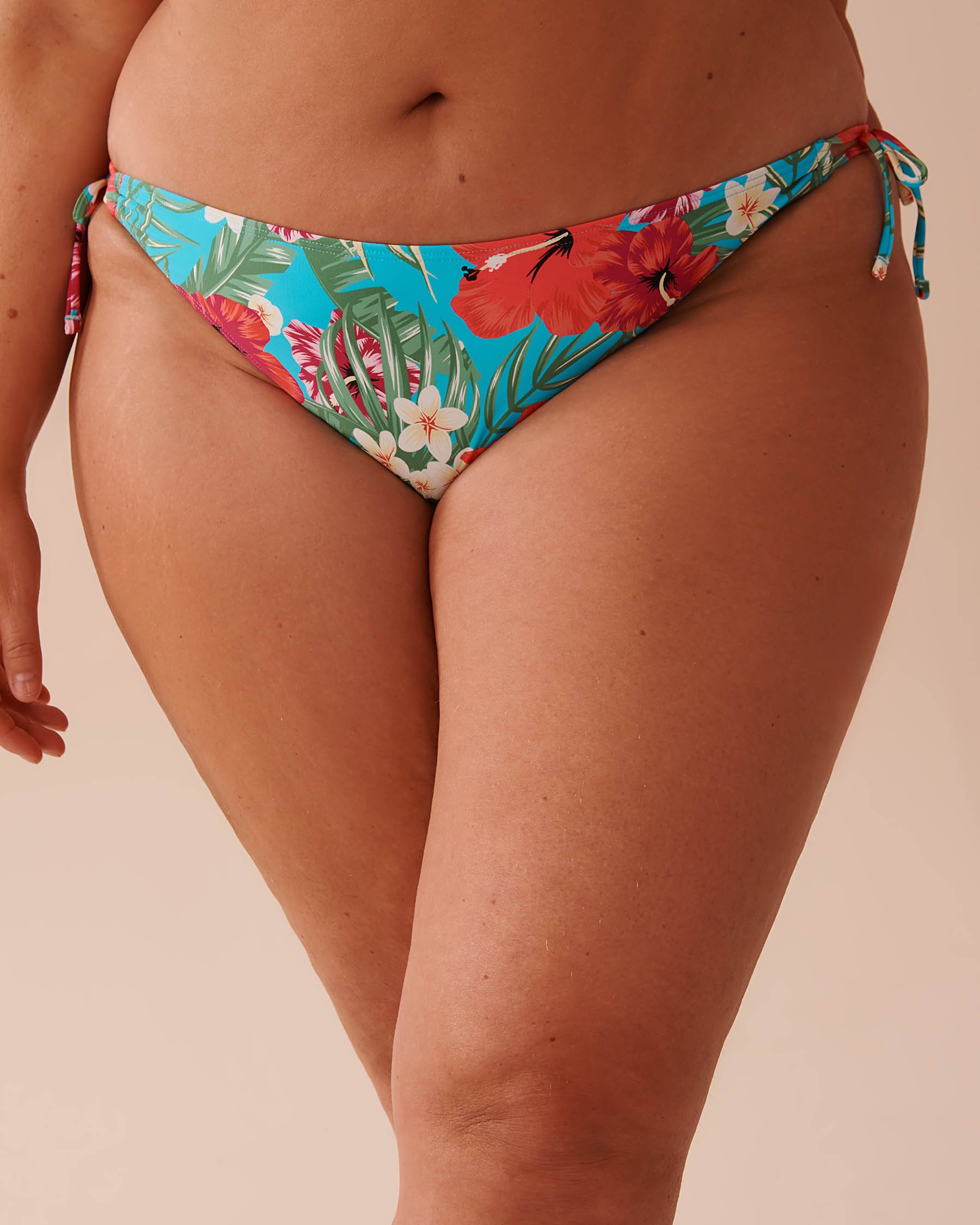LA VIE EN ROSE AQUA HAWAII Side Tie Brazilian Bikini Bottom Hawaii 70300625 - View4