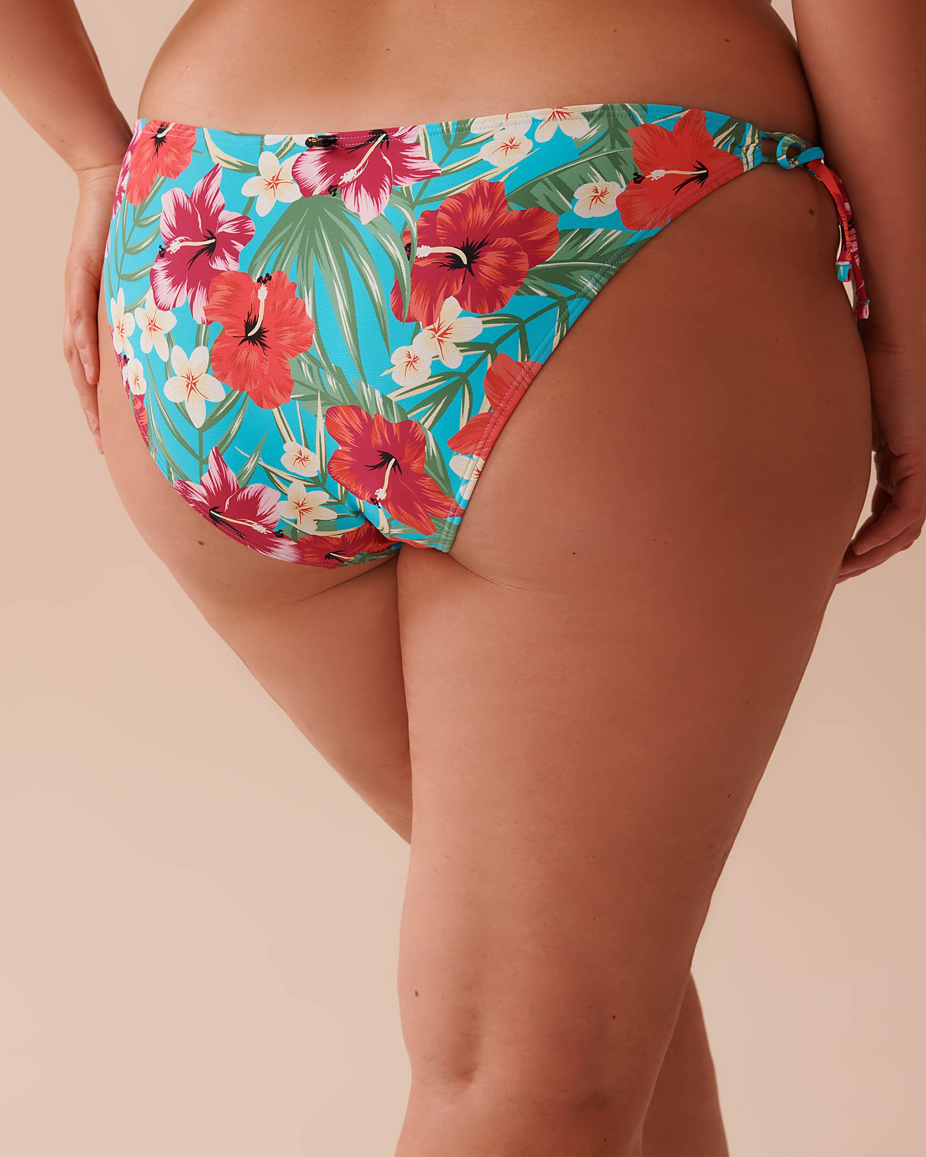 LA VIE EN ROSE AQUA HAWAII Side Tie Brazilian Bikini Bottom Hawaii 70300625 - View5