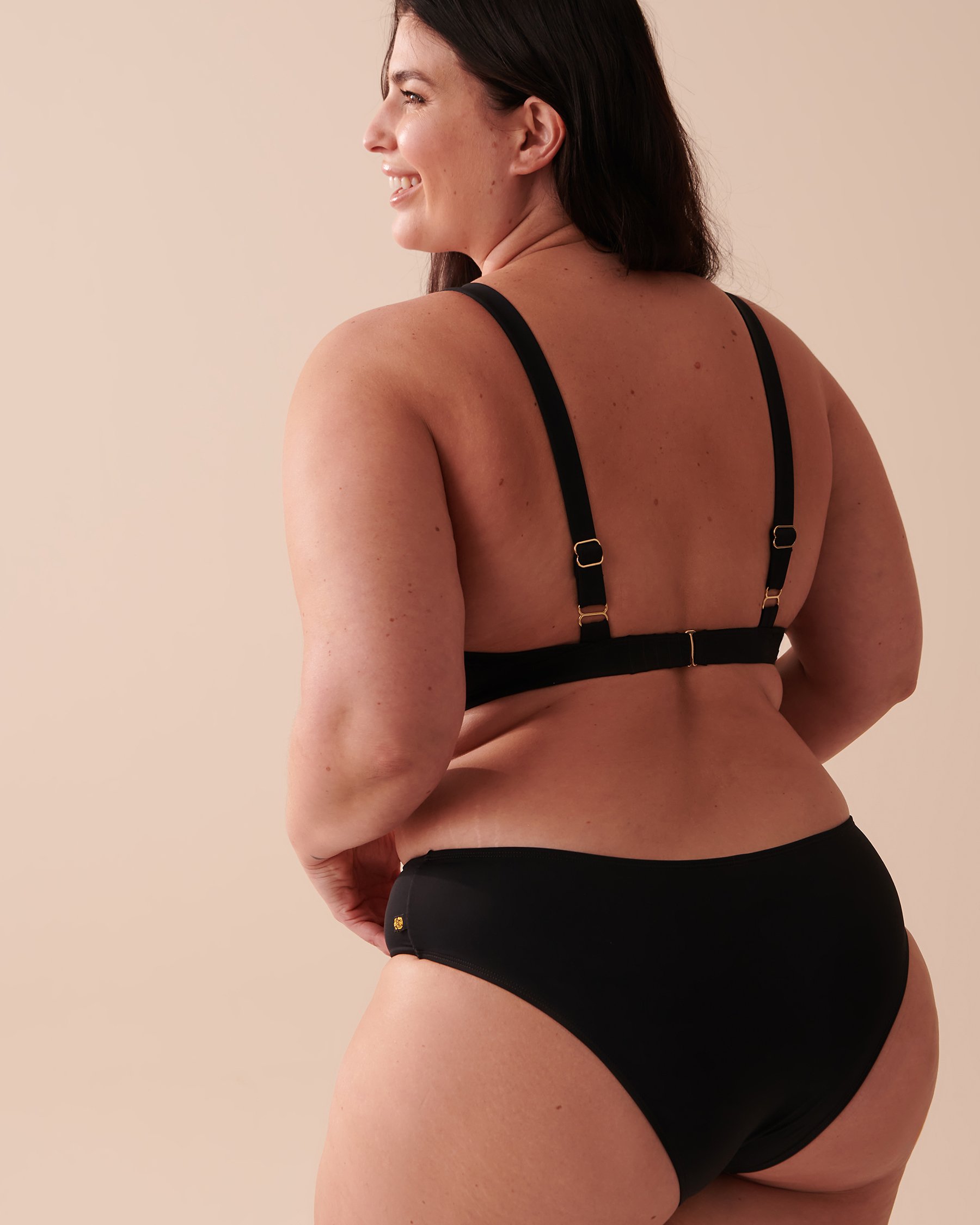 LA VIE EN ROSE AQUA BLACK Bralette Bikini Top Black 70100564 - View5