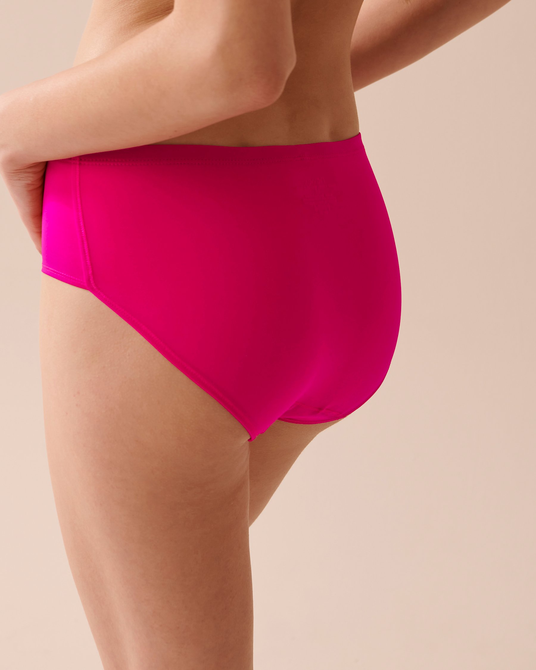 LA VIE EN ROSE Culotte menstruelle coupe aux hanches absorption super Fuchsia éclatant 20400004 - Voir4