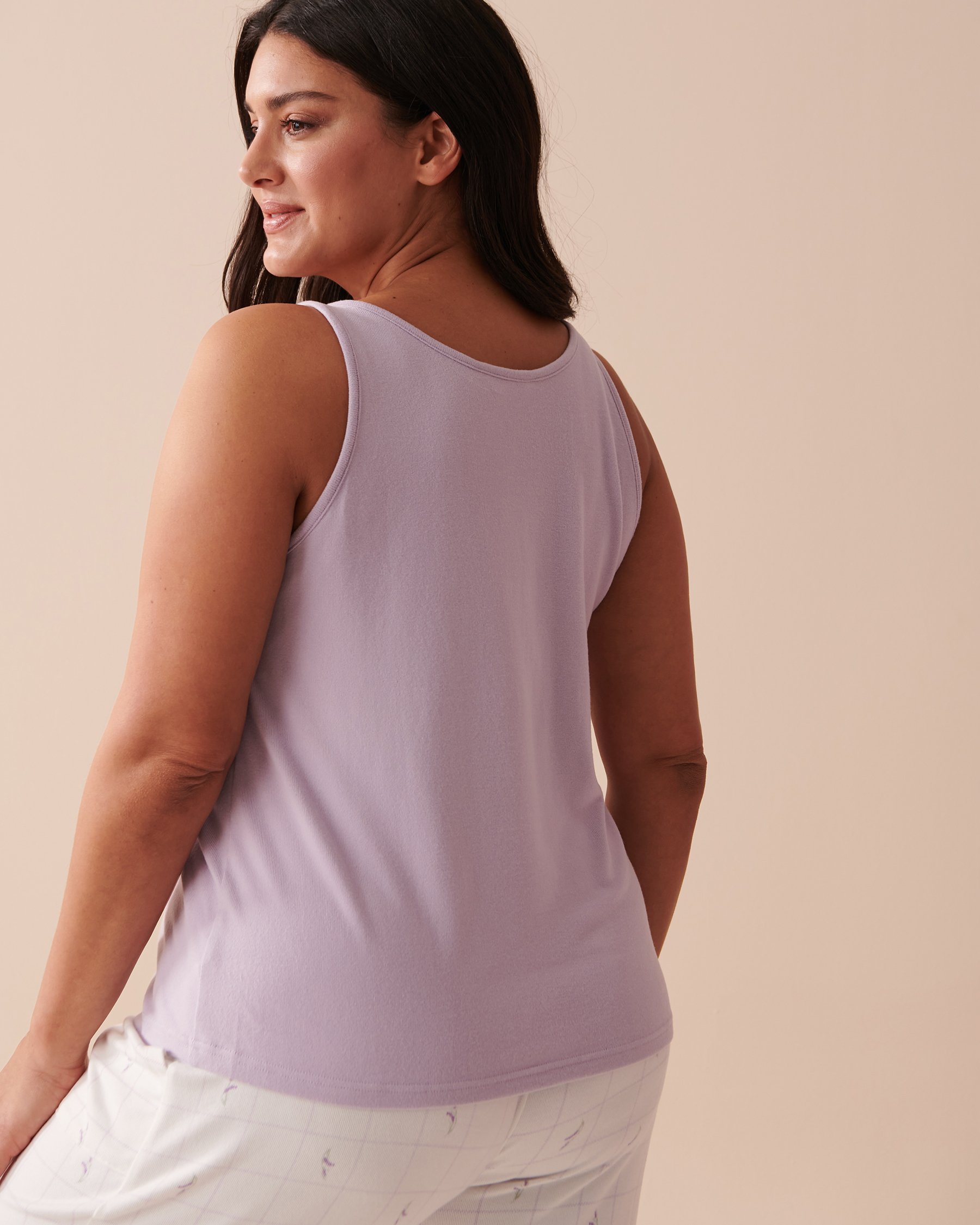 LA VIE EN ROSE Recycled Fibers Lavender Print Cami Lavender 40100550 - View3