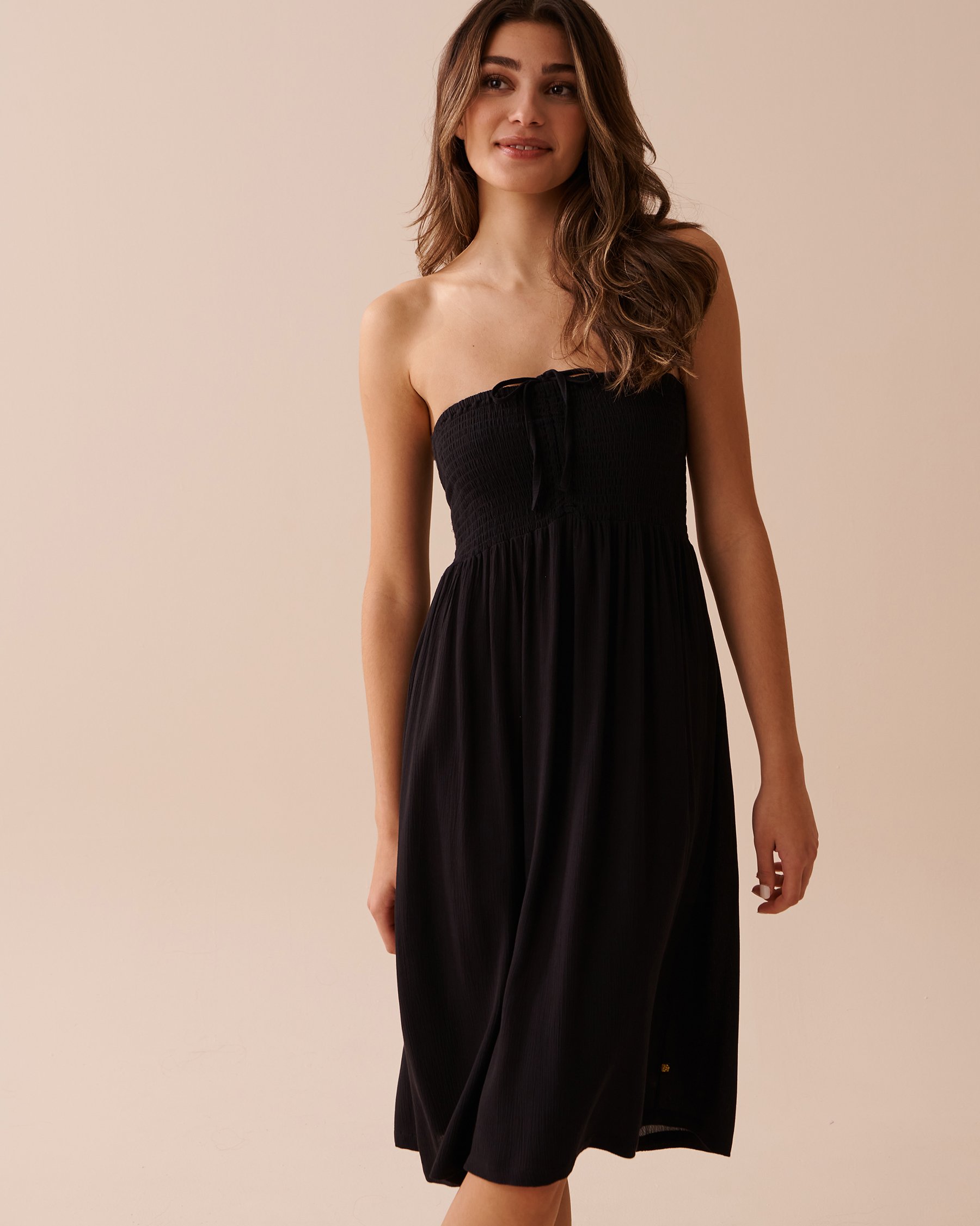 LA VIE EN ROSE AQUA Convertible Strapless Dress Black 80300090 - View5