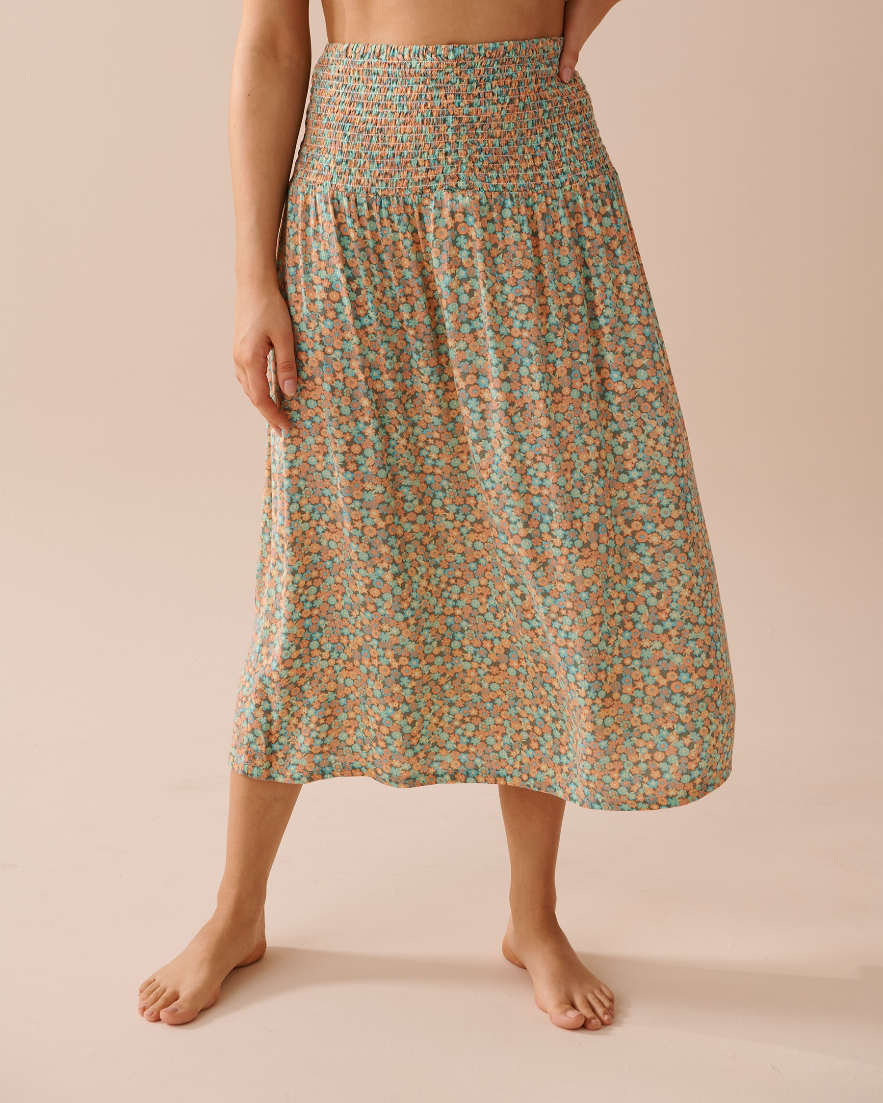 LA VIE EN ROSE AQUA Convertible Strapless Dress Floral Cocktail 80300090 - View5