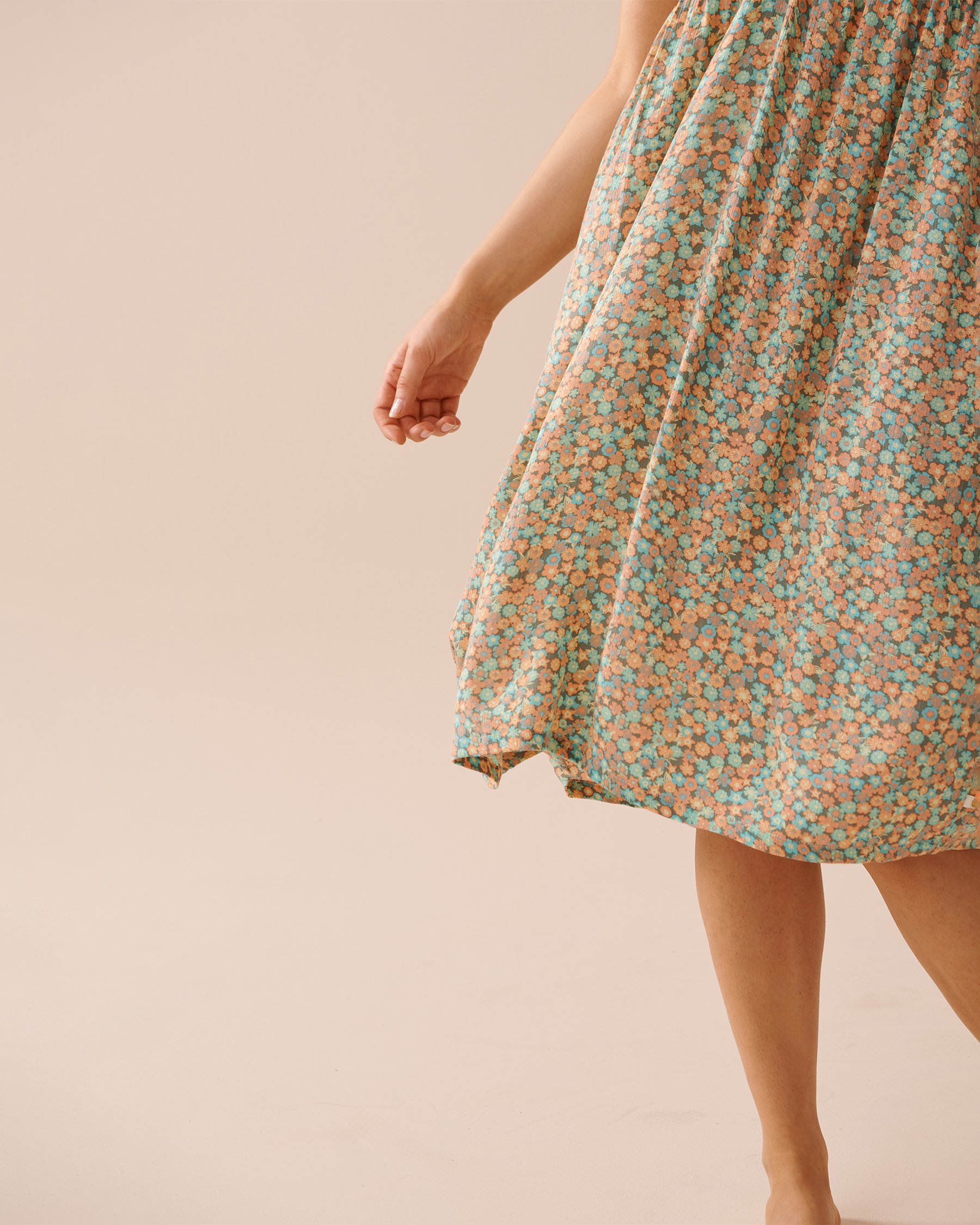 LA VIE EN ROSE AQUA Convertible Strapless Dress Floral Cocktail 80300090 - View4