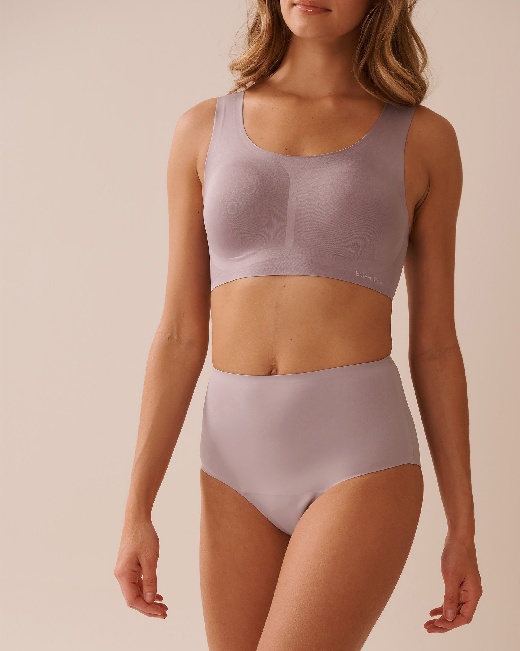 LA VIE EN ROSE Regular Absorbency High Waist Bikini Period Panty Pinkish Grey 20400028 - View1