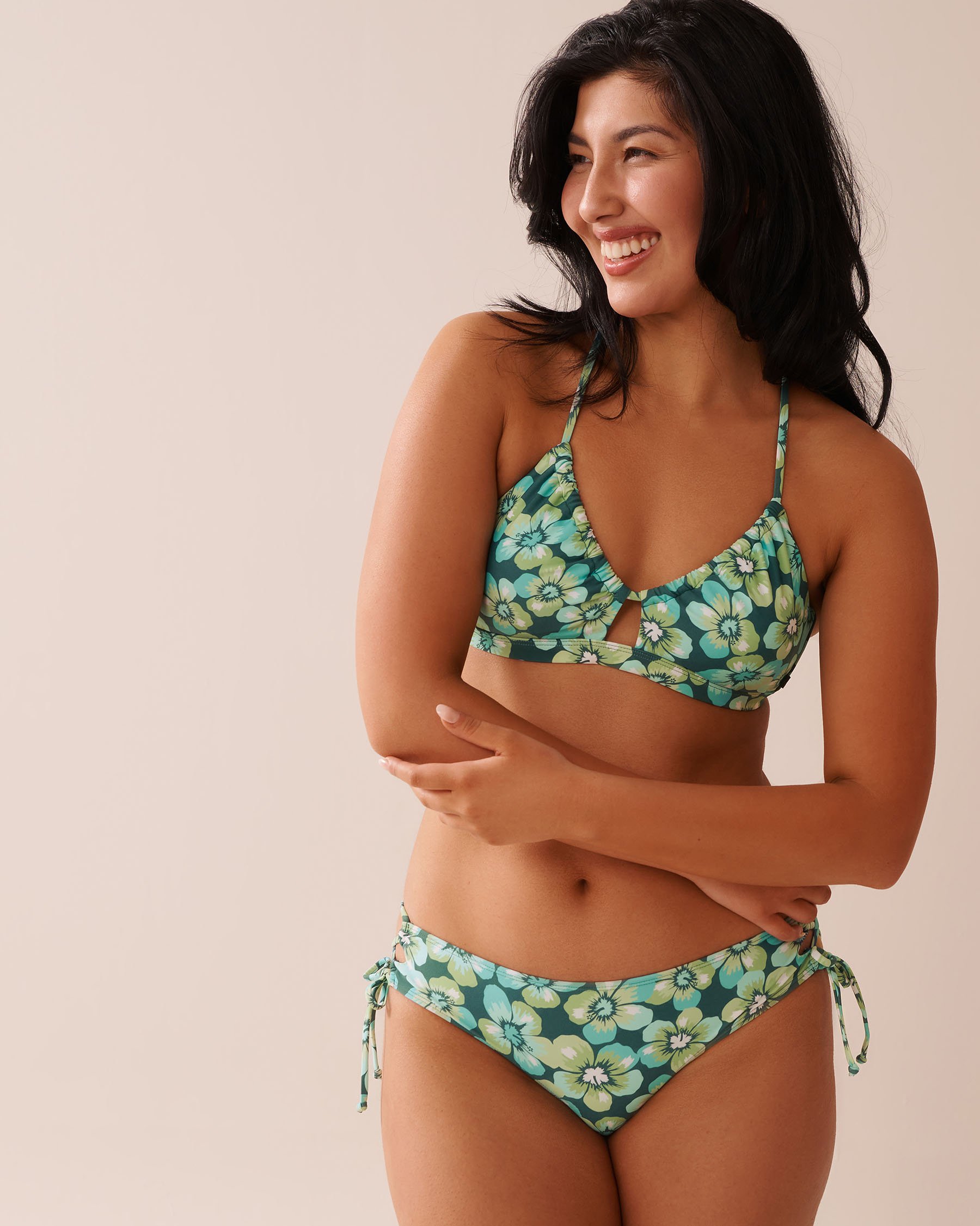 LA VIE EN ROSE AQUA Haut de bikini bralette AQUA FLORA Flore bleue 70100796 - Voir7