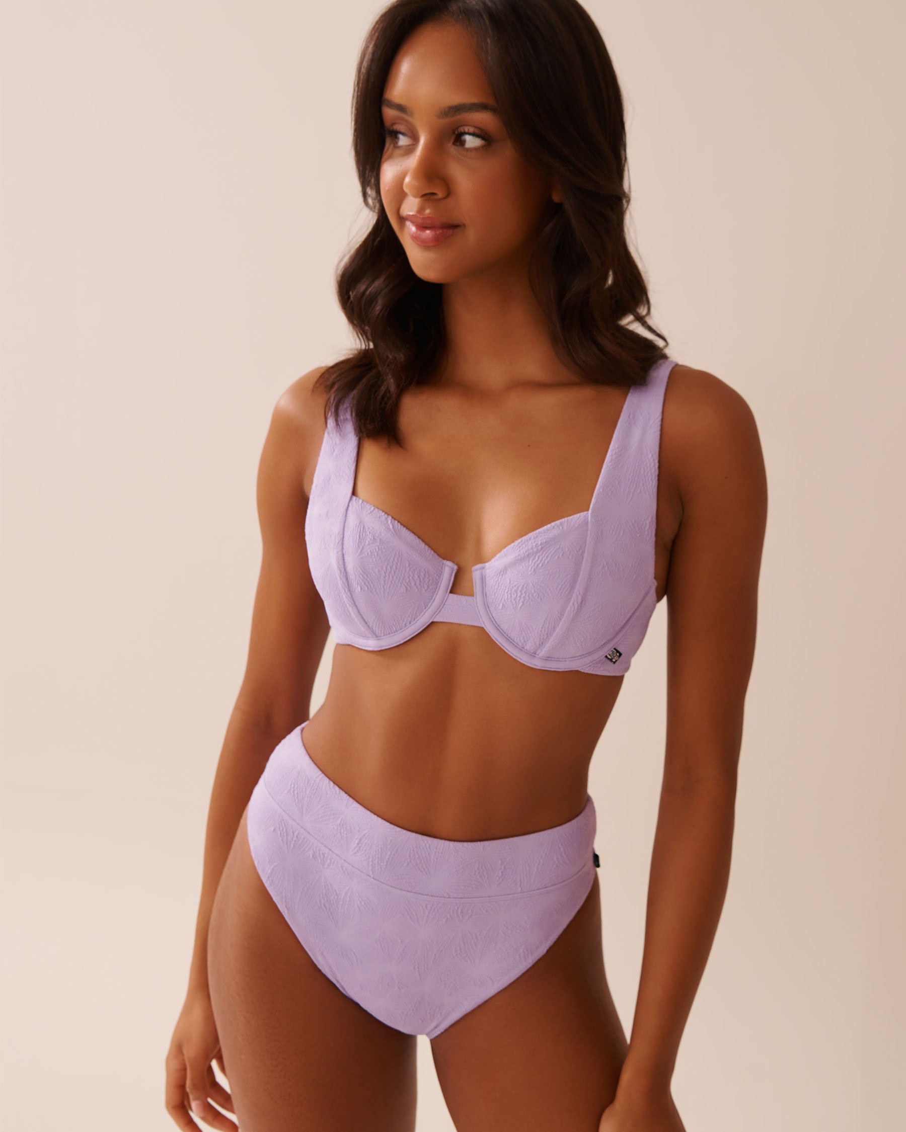 LA VIE EN ROSE AQUA Haut de bikini plongeant LAVENDER POP Lavande acidulée 70100803 - Voir1