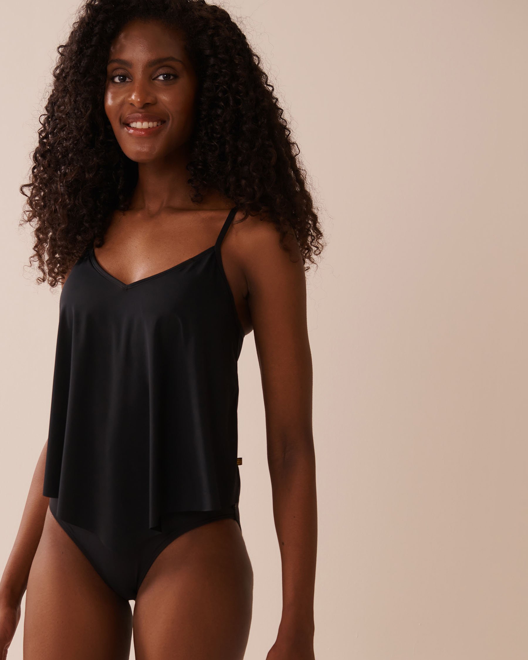 LA VIE EN ROSE AQUA Haut tankini col en V à armature BLACK Noir 70100828 - Voir1