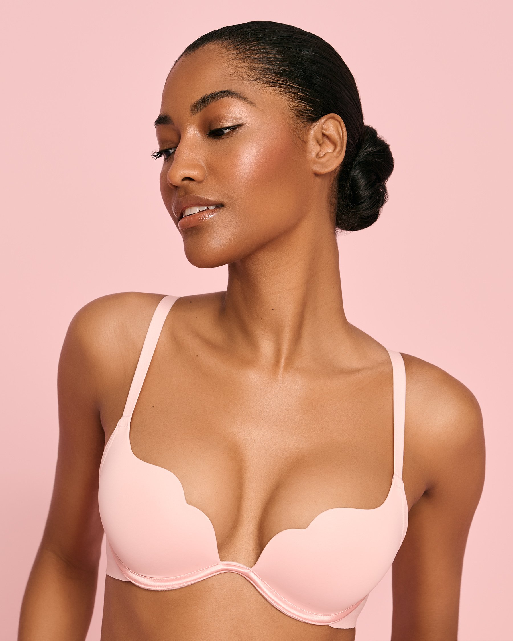 LA VIE EN ROSE Soutien-gorge push-up ondulé Rose 10300211 - View2