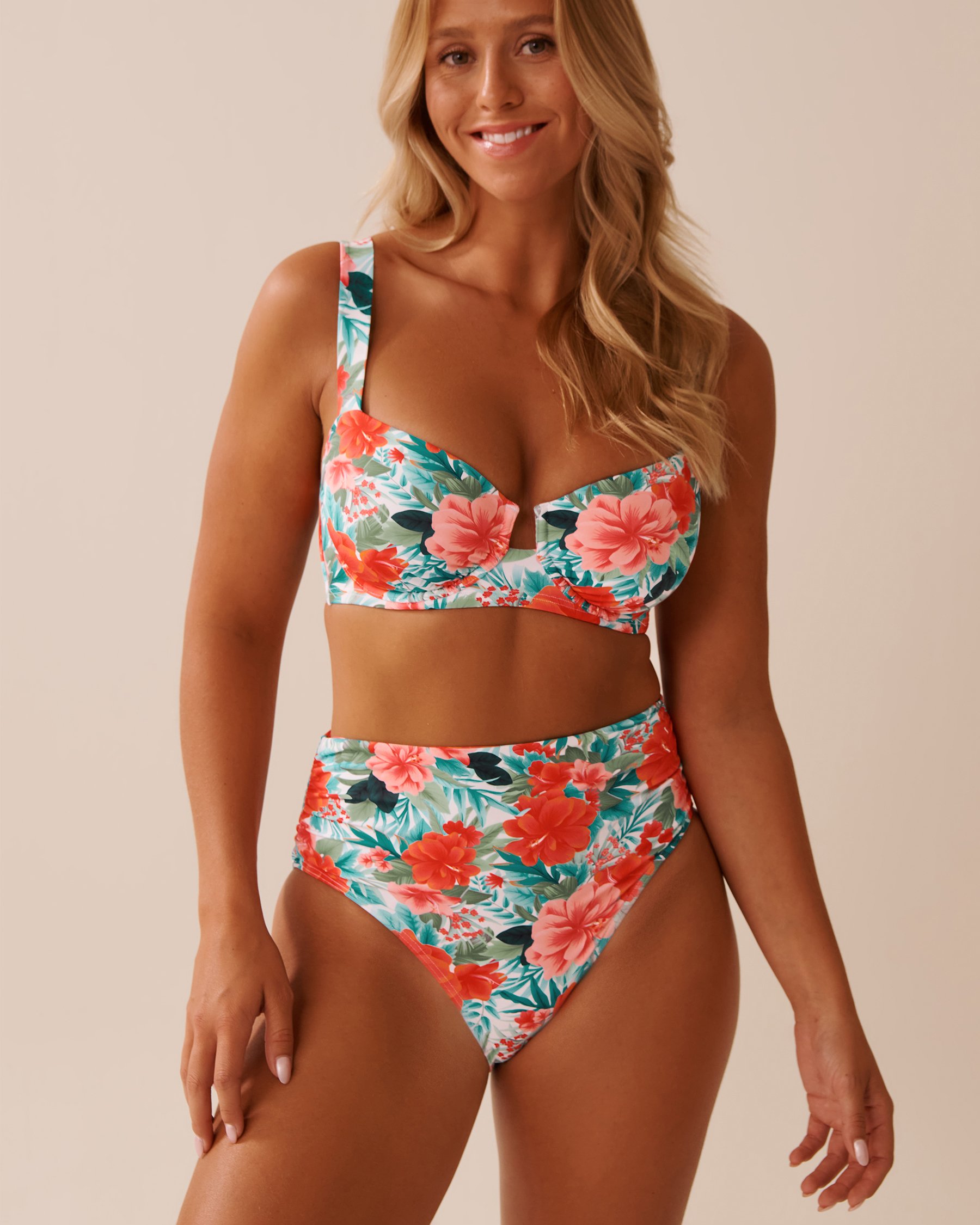 LA VIE EN ROSE AQUA Haut de bikini balconnet bonnet D ISLAND DREAMS Escale paradisiaque 70200191 - View1