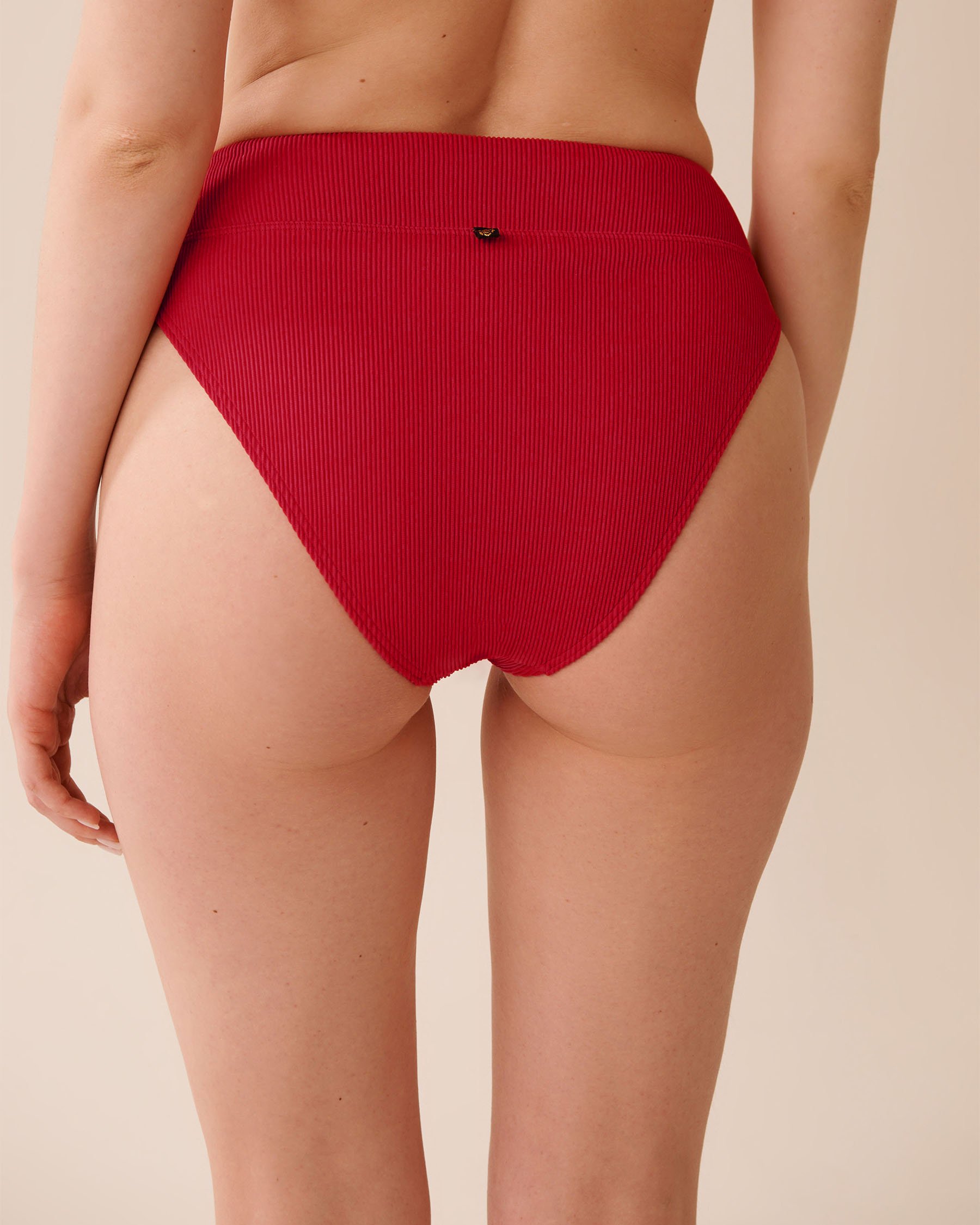LA VIE EN ROSE AQUA Bas de bikini brésilien taille haute JALAPEÑO RED Rouge jalapeño 70300789 - View2
