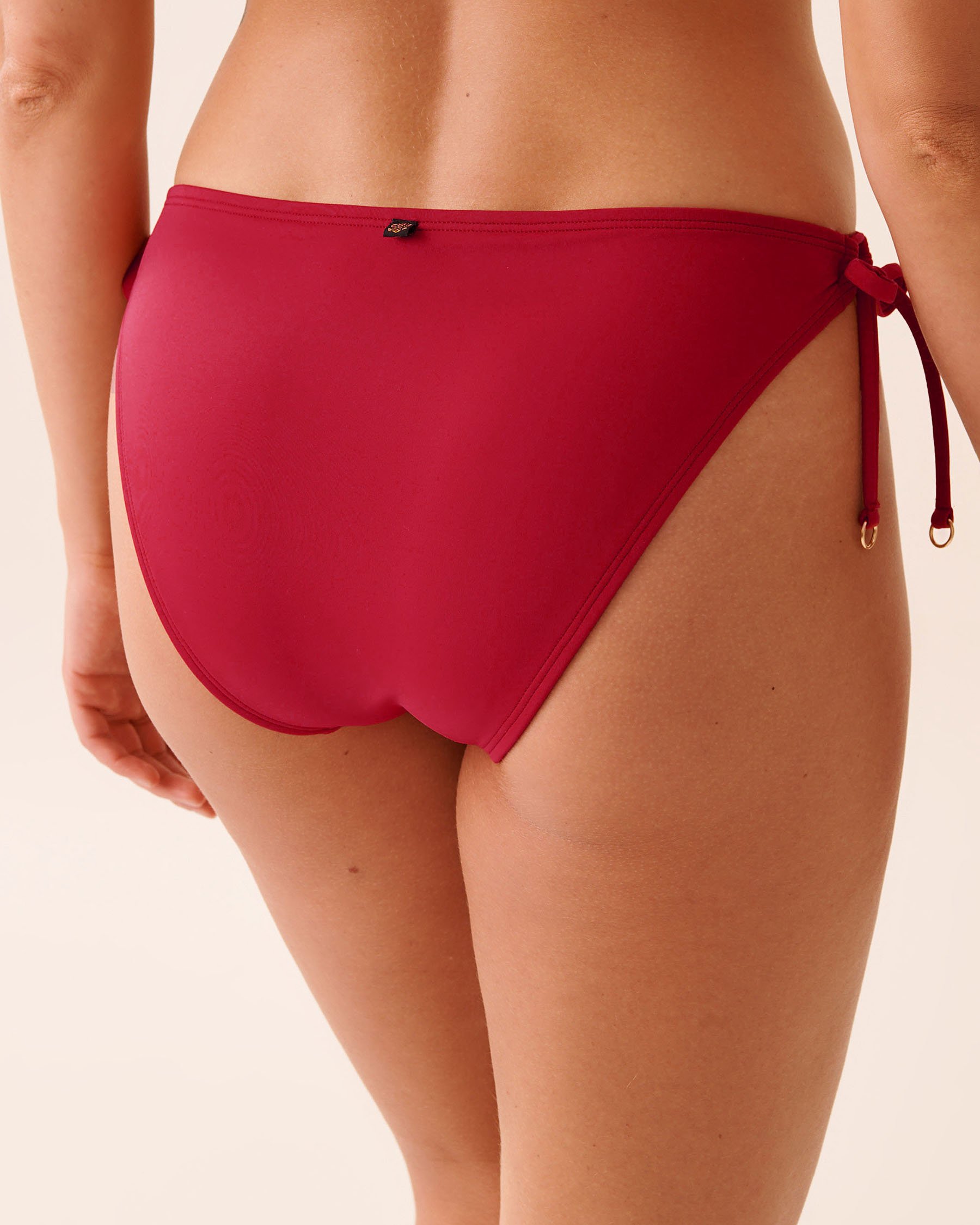 LA VIE EN ROSE AQUA Bas de bikini brésilien noué aux hanches JALAPEÑO RED Rouge jalapeño 70300781 - View2