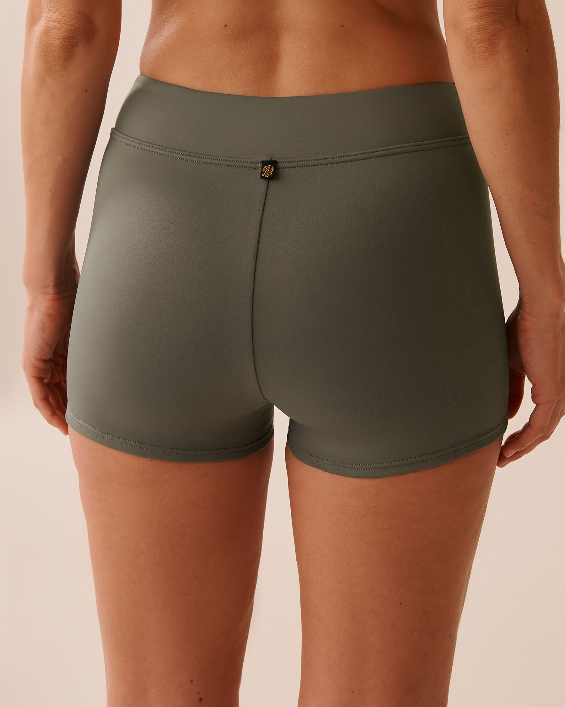 LA VIE EN ROSE AQUA Bas de bikini garçonne taille mi-haute KHAKI GREY Gris kaki 70300793 - View2