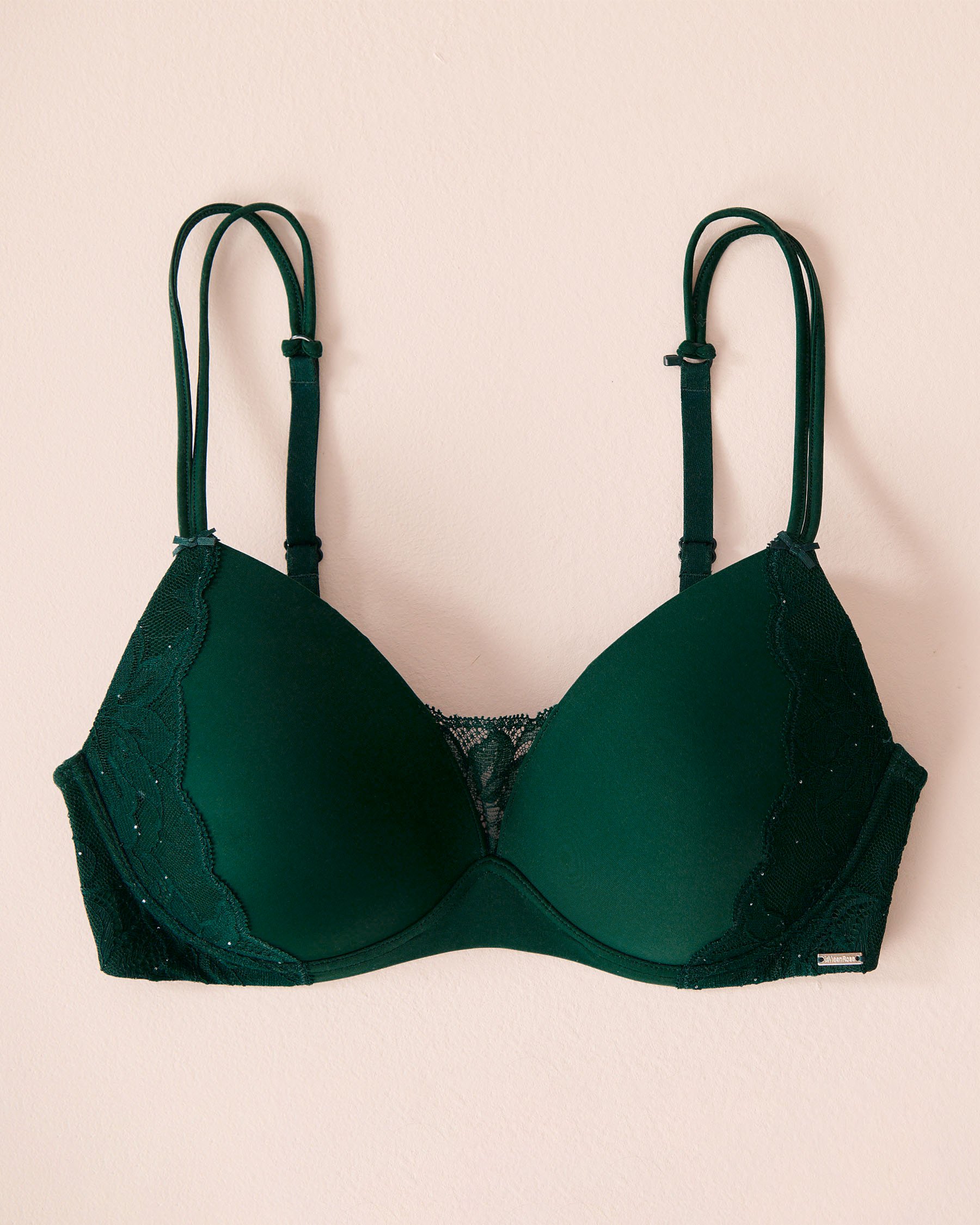 LA VIE EN ROSE Soutien-gorge mastectomie doublure légère sans armatures Vert sapin 10200556 - Voir1