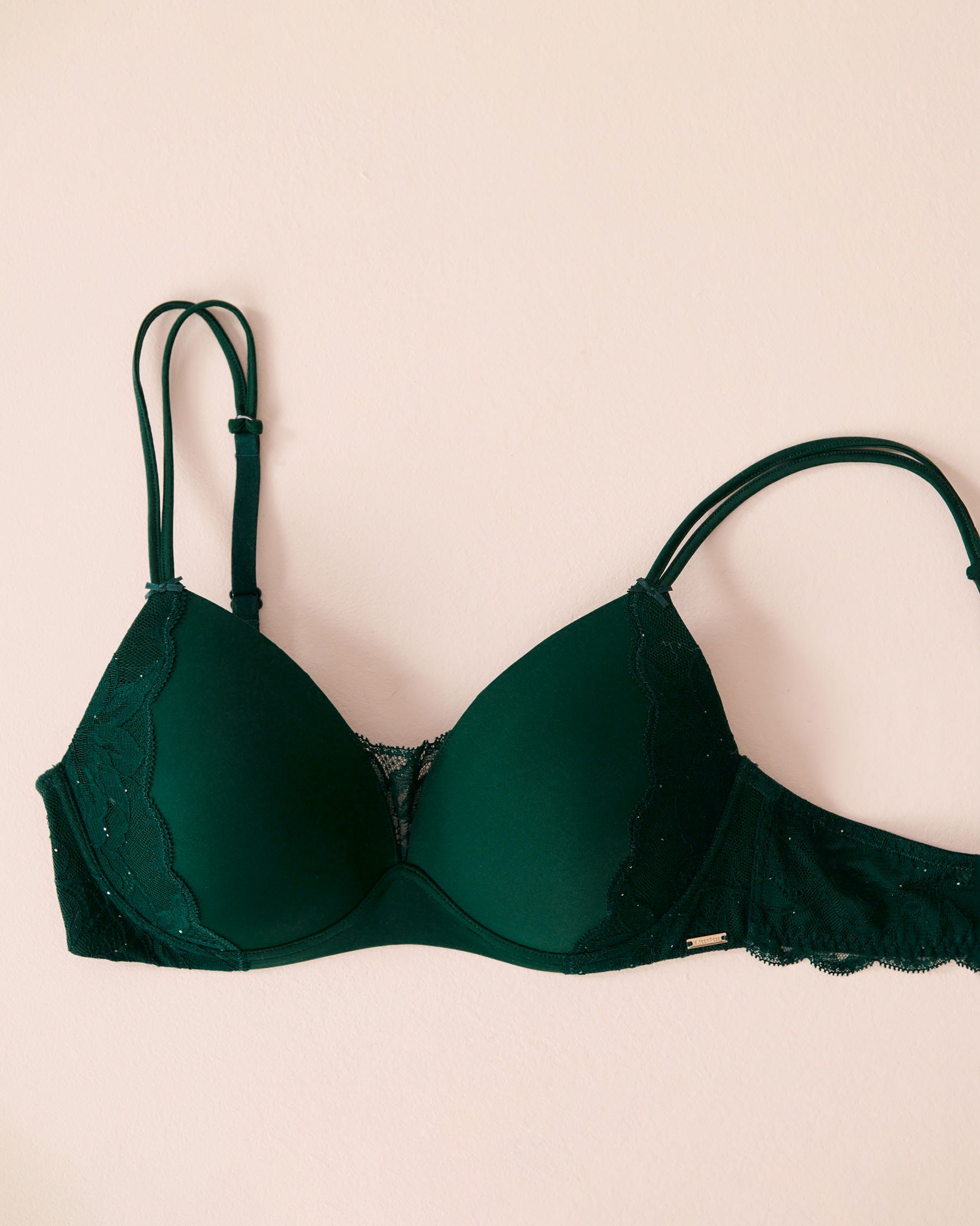 LA VIE EN ROSE Soutien-gorge mastectomie doublure légère sans armatures Vert sapin 10200556 - Voir6