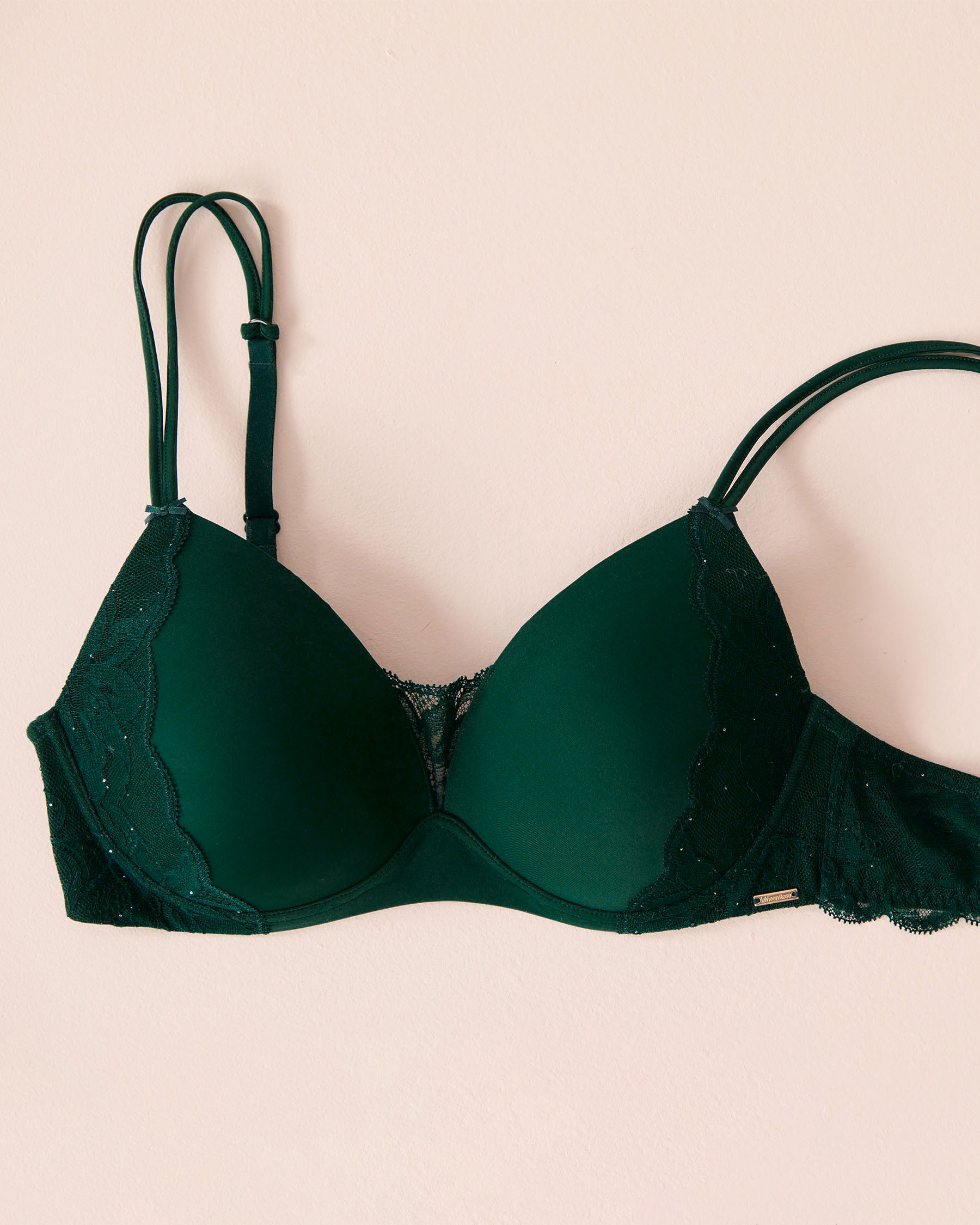 LA VIE EN ROSE Soutien-gorge mastectomie doublure légère sans armatures Vert sapin 10200556 - Voir7