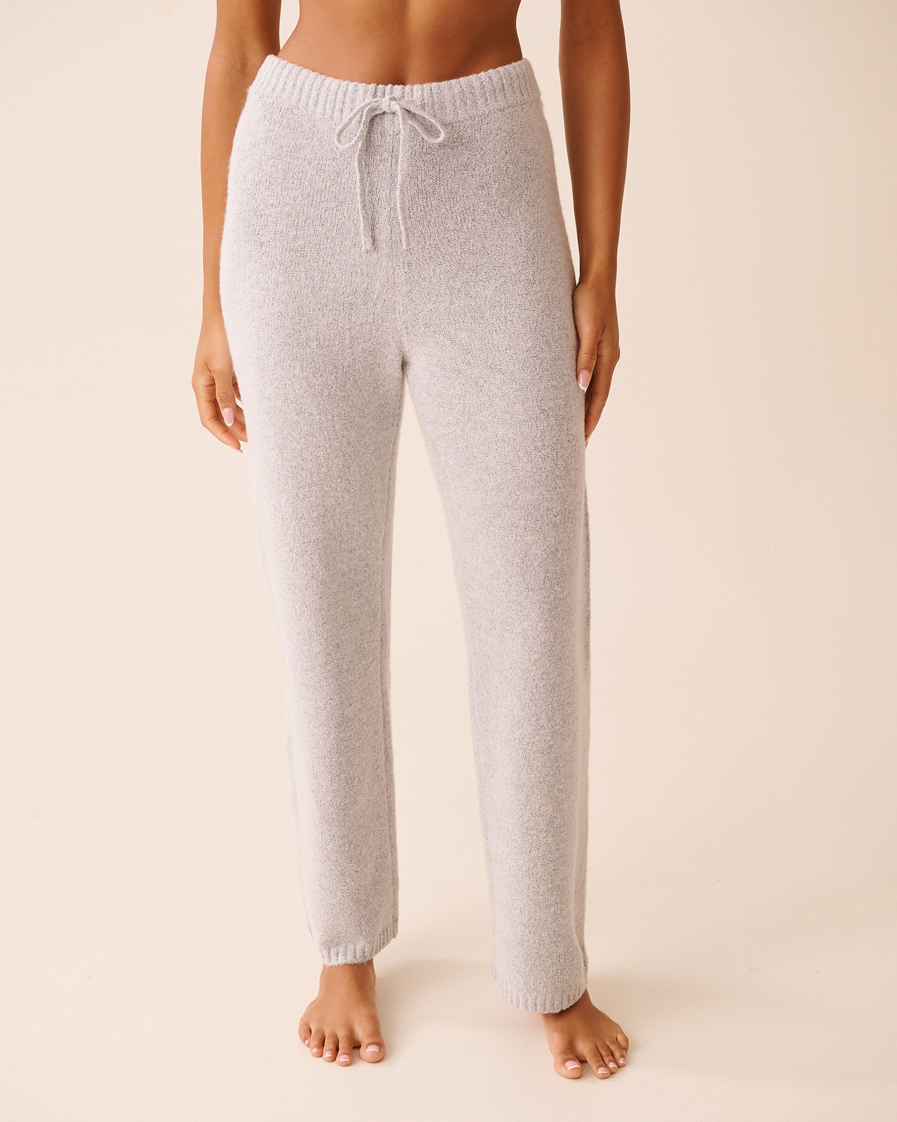 LA VIE EN ROSE Pantalon en tricot Gris 50200106 - Voir1