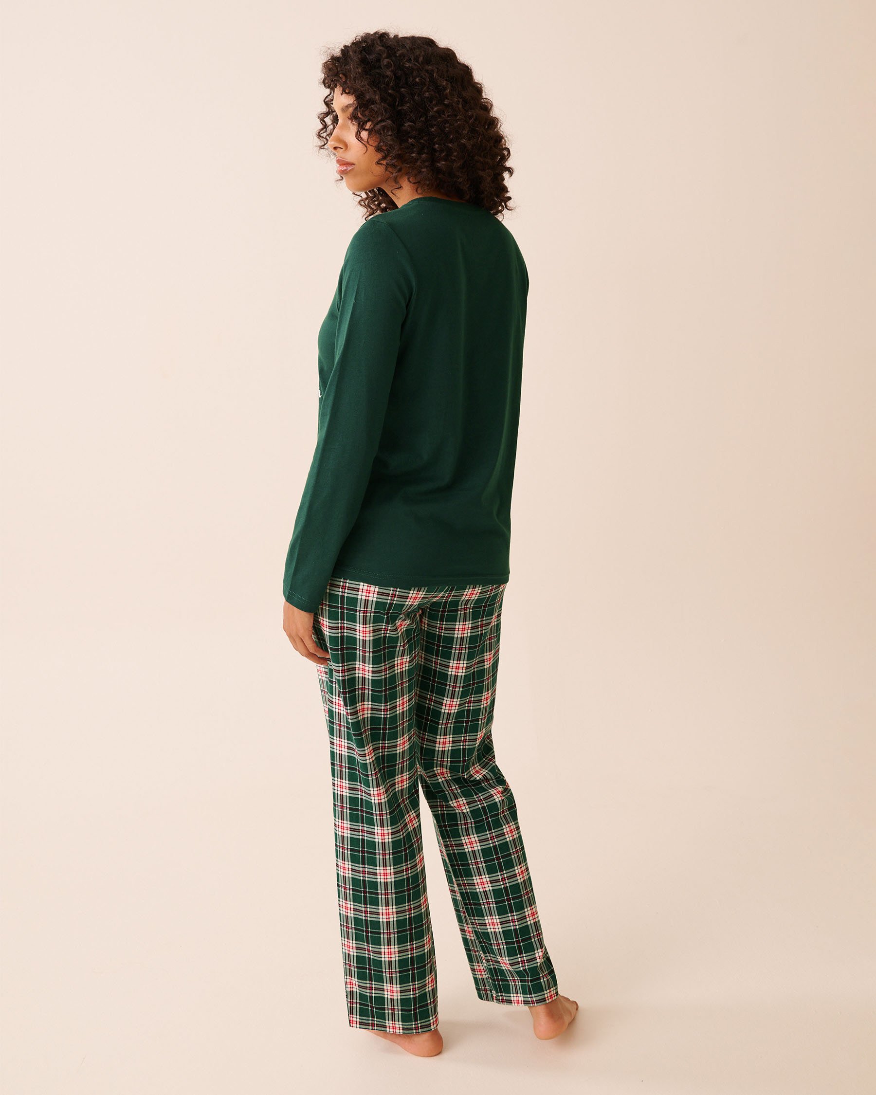 LA VIE EN ROSE Ensemble pyjama en coton imprimé pingouin Vert/Pingouins 40400087 - View2
