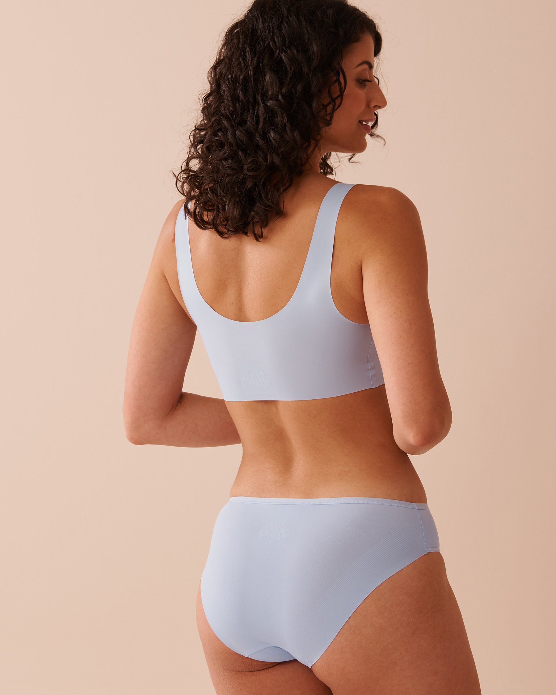 LA VIE EN ROSE Cami lounge push-up Bleu poudré 10300179 - View2