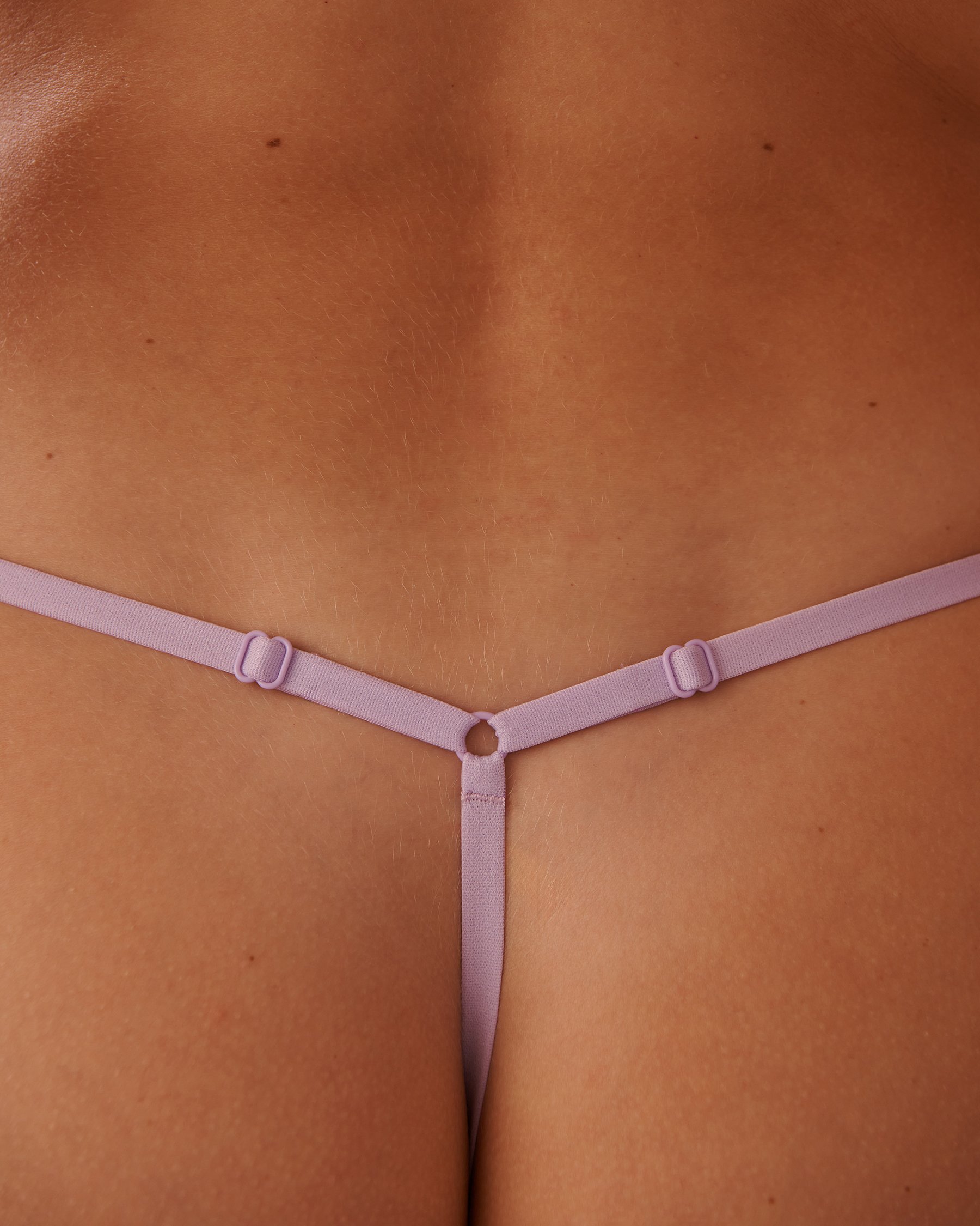 LA VIE EN ROSE Adjustable Microfiber String Panty Lilac 20200568 - View3