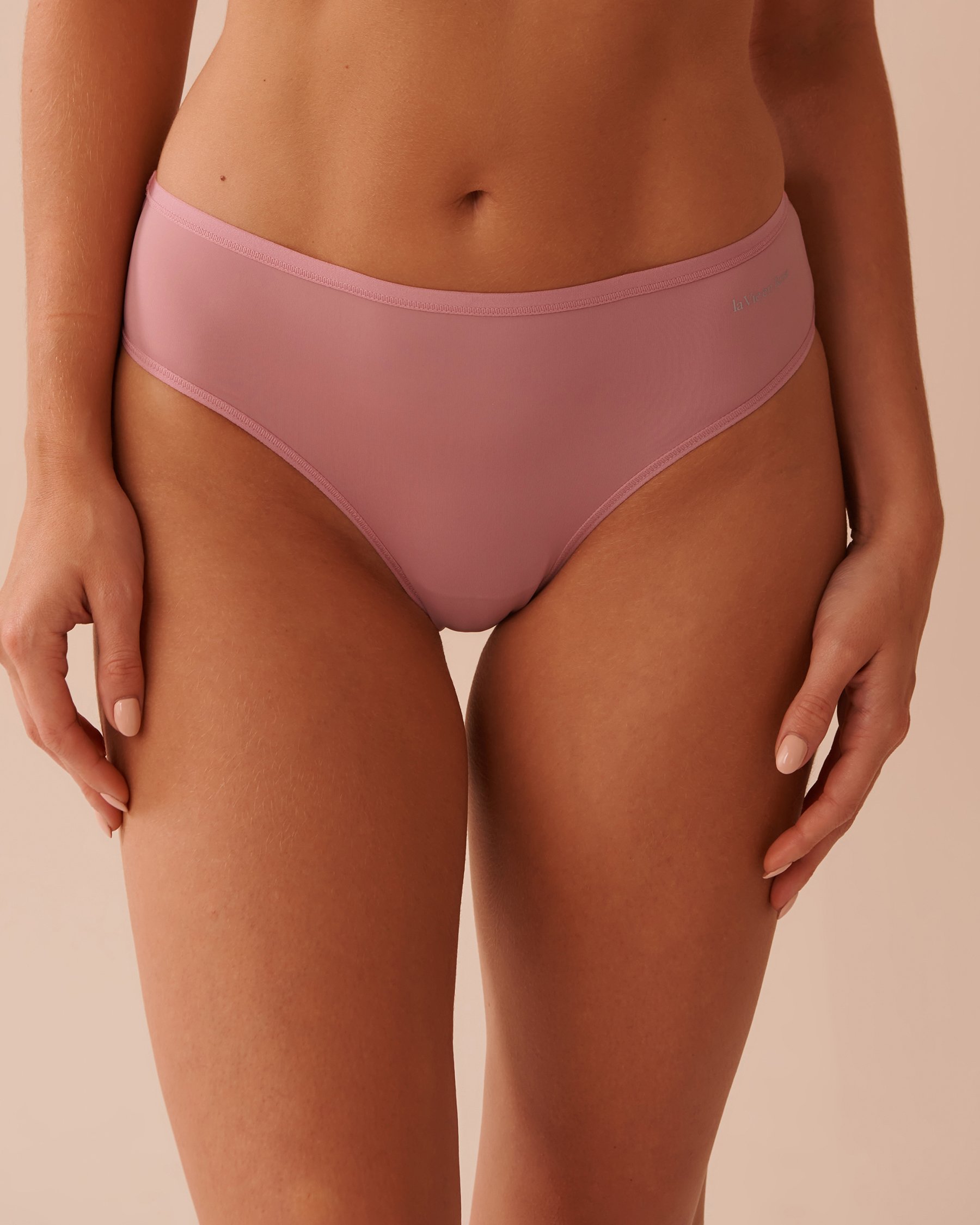 LA VIE EN ROSE Microfiber Sleek Back Bikini Panty Old Pink 20300373 - View1