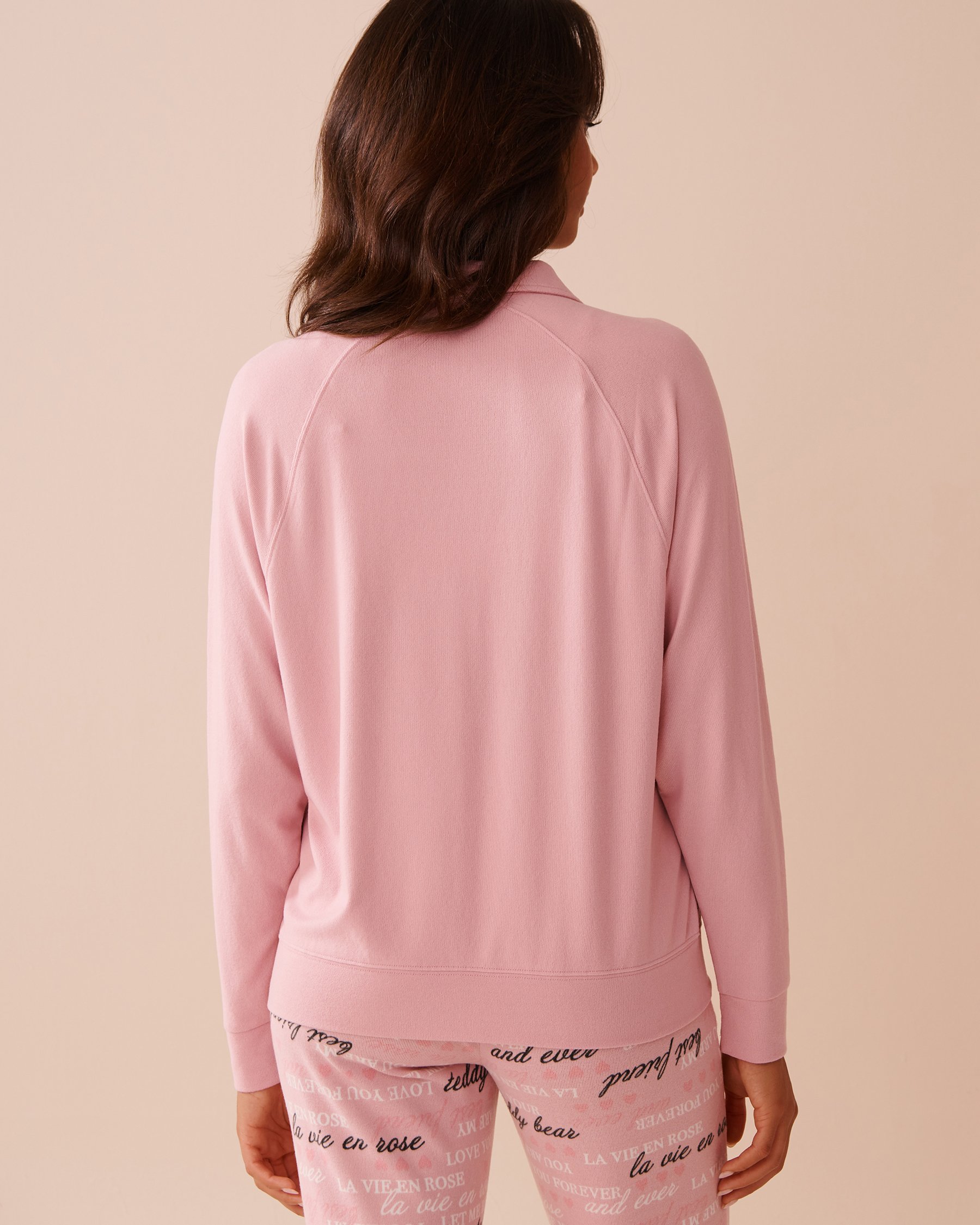 LA VIE EN ROSE Recycled Fibers Long Sleeve Shirt Blushing Pink 40100674 - View2