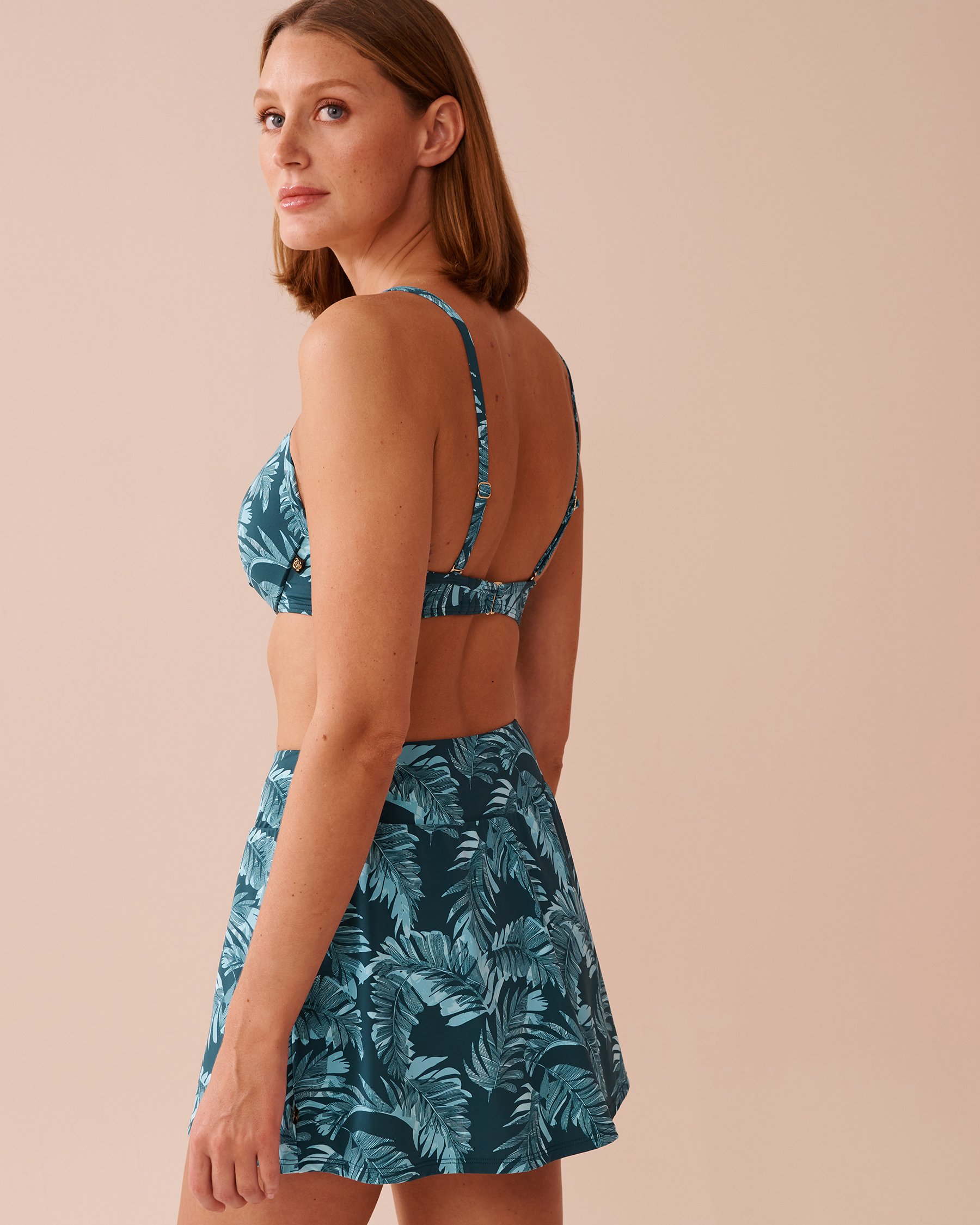 LA VIE EN ROSE AQUA OCEAN OASIS Plunge Bikini Top Ocean Oasis 70100704 - View2