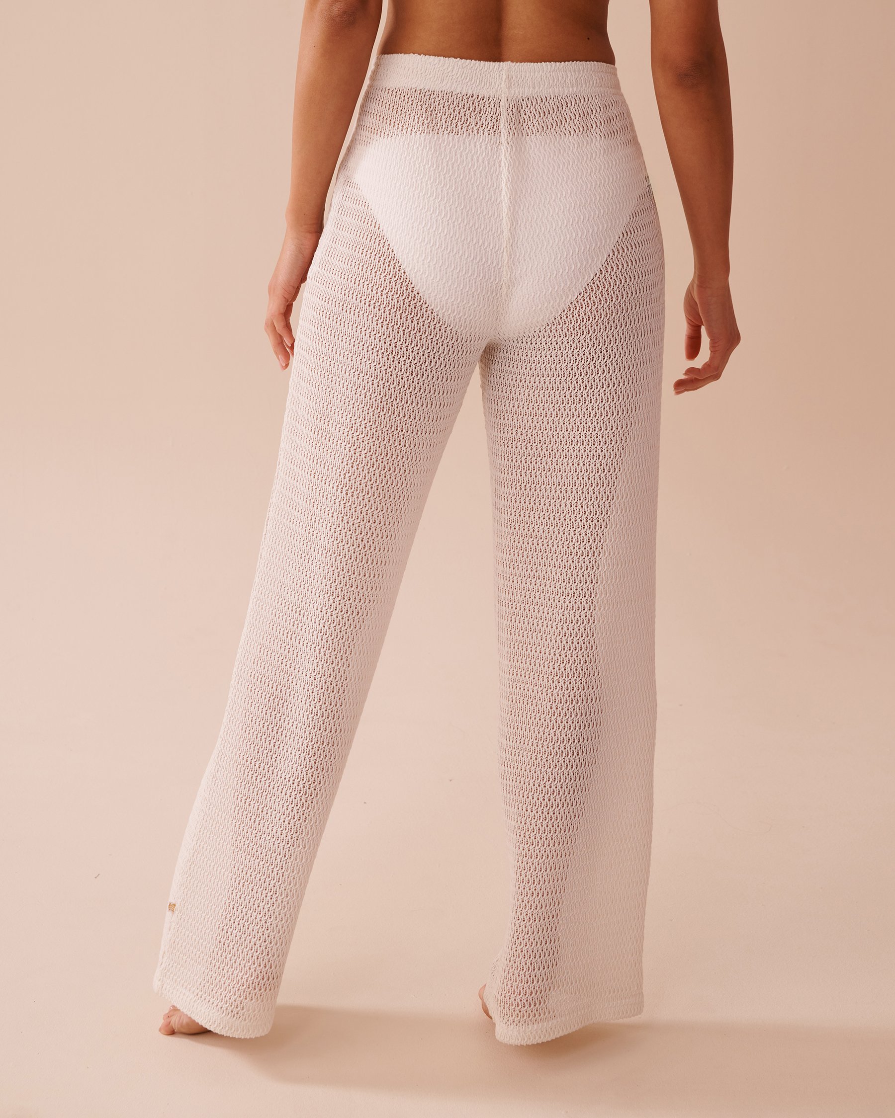 LA VIE EN ROSE AQUA Crochet Pants Coconut Milk 80200062 - View2