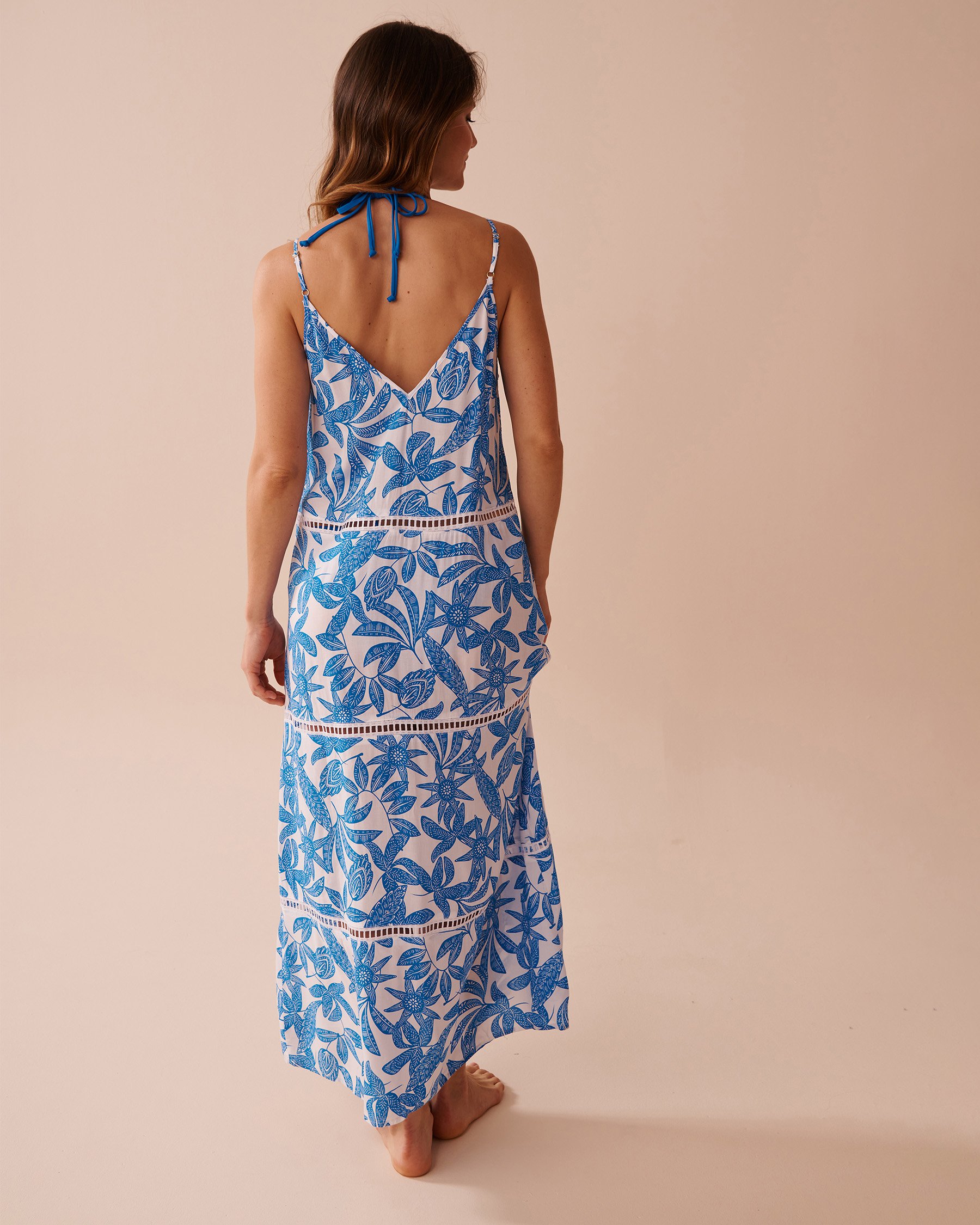 LA VIE EN ROSE AQUA Floral Layered Long Dress Mermaid Garden 80300110 - View5