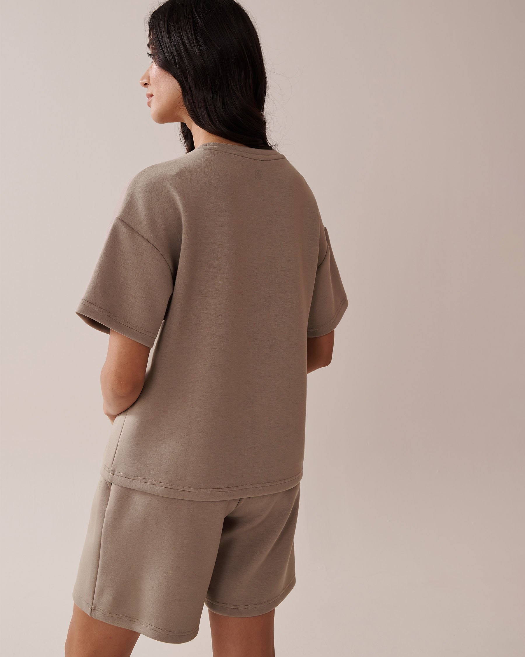 LA VIE EN ROSE Heavyweight T-shirt Brown 50100101 - View2