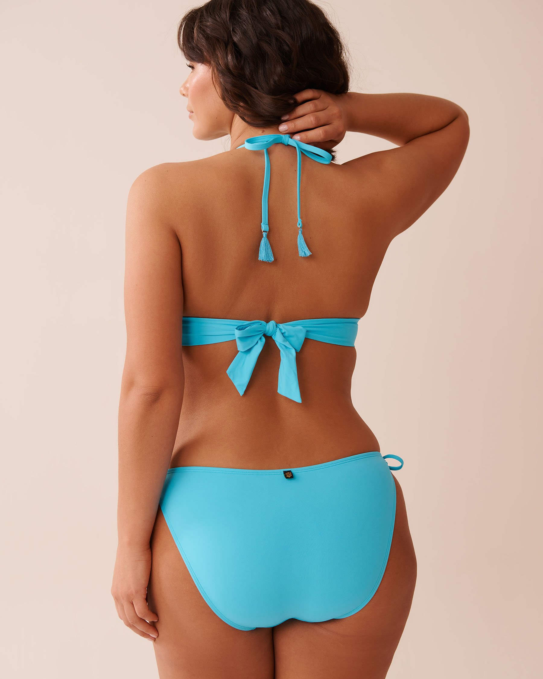 LA VIE EN ROSE AQUA Haut de bikini triangle croisé à l'avant BLUE ATOLL Atoll bleu 70100770 - View5