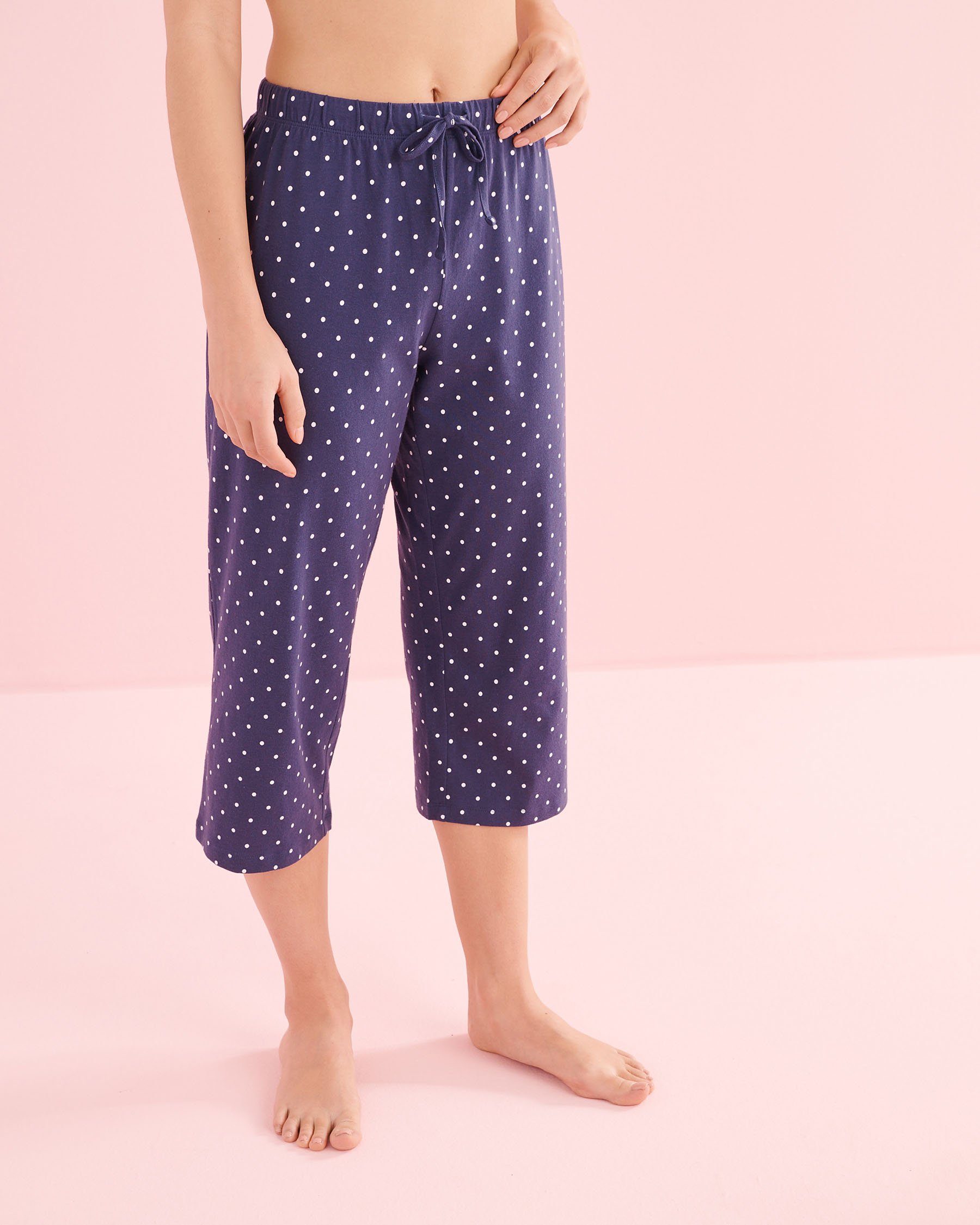 LA VIE EN ROSE Ensemble pyjama t-shirt et capri en coton imprimé tortue de mer Bleu marine 40400097 - View4